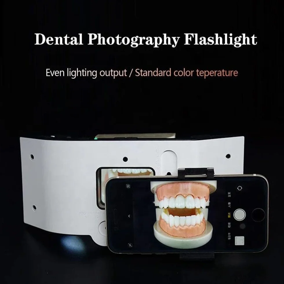 Luz de Fotografía Dental LED para Relleno Oral, Iluminación para Dentista