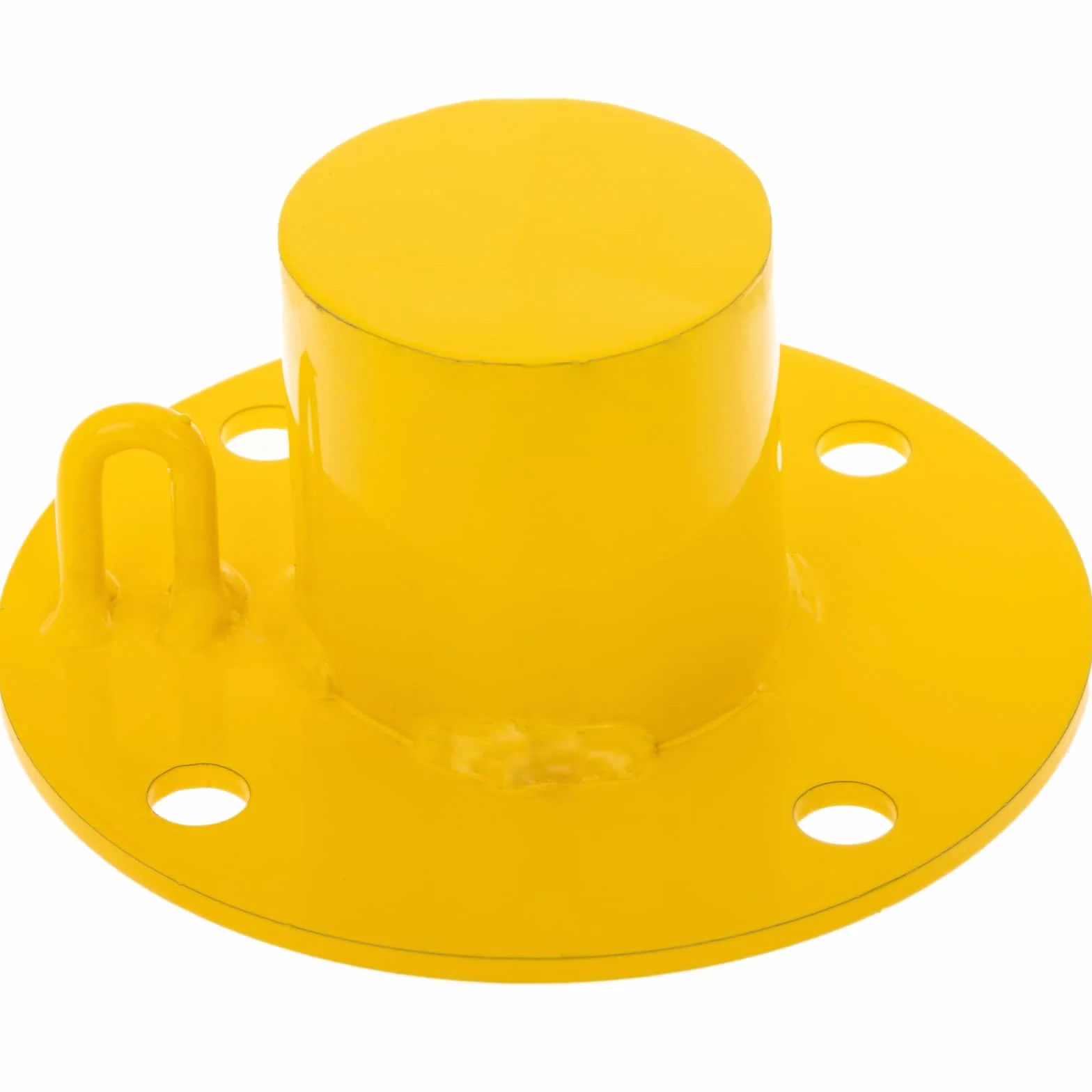 Pilonas bolardos de acero 76x600mm base clavada removible Pack 2 uds