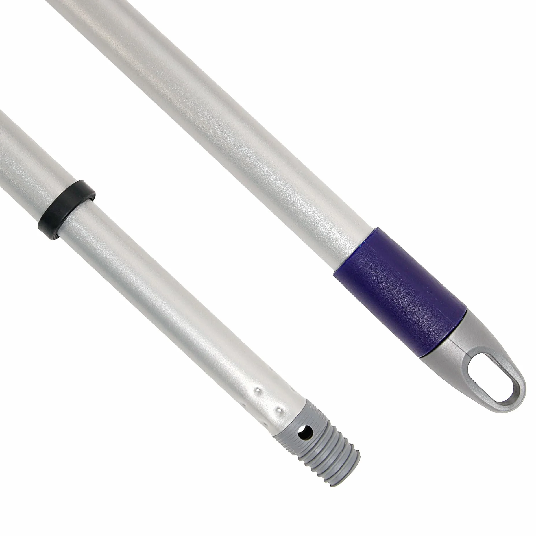 Maya Palo de Fregona y Escoba Extensible PP 85-150 cm Mango con Anclaje para Mopa Repuesto Telescópico Limpieza Rosca Universal Maneta Rotatoria