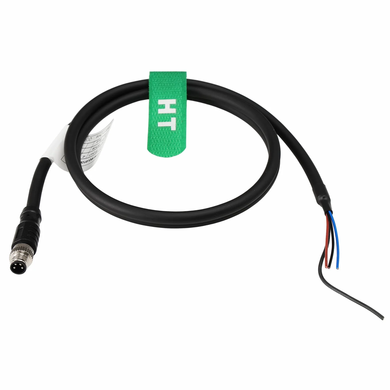 HangTon Cable de alimentación M8 4 pines macho A-Code PVC 10m para interruptor Keyence