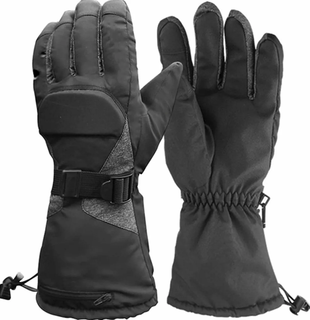 CHEWYNP Guantes térmicos Guantes térmicos 3 Archivos Temperatura Ajustable, Invierno Impermeable y Resistente al Viento Pantalla táctil Calefacción Guantes térmicos Guantes térmicos eléctr