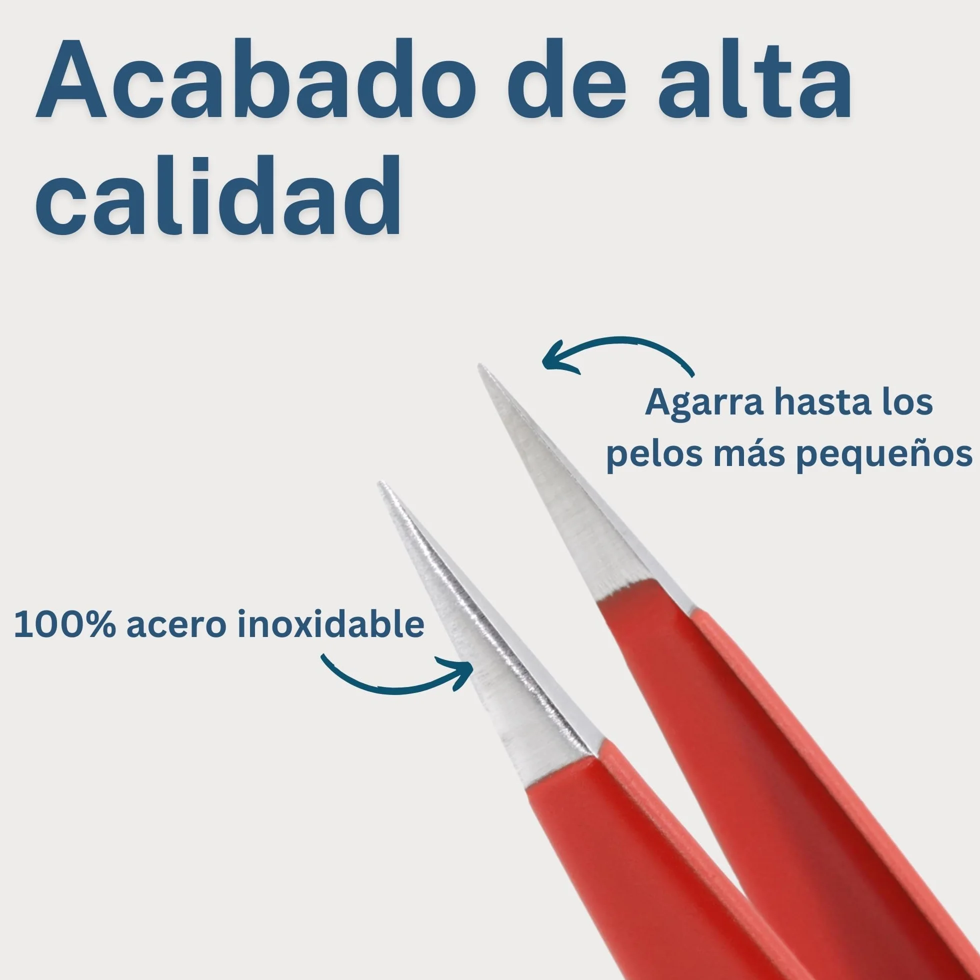 REMOS Pinzas para astillas acero inoxidable 9,5 cm punta fina rojo