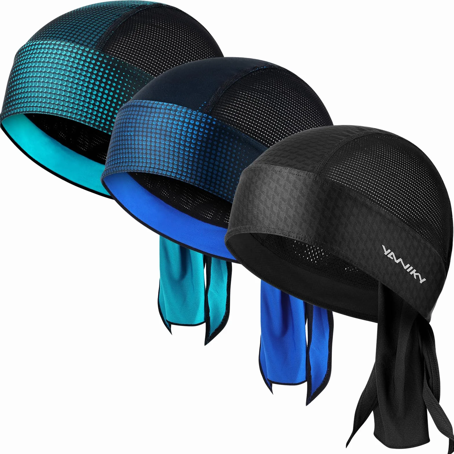 YANIKY Bandana para hombre, transpirable, pañuelo pirata para hombre, gorro deportivo para mujer, con protección UV, pañuelo para la cabeza