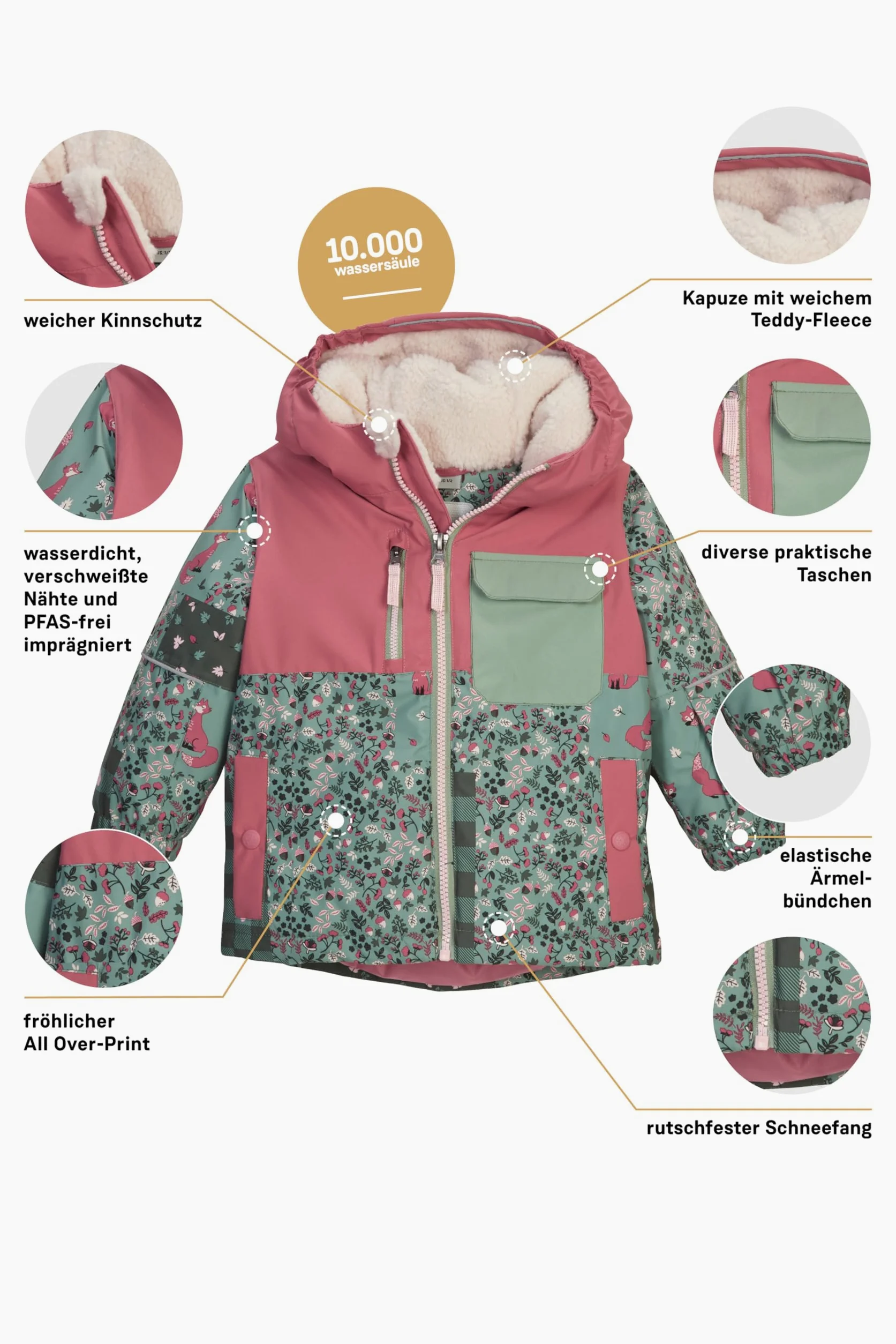 first instinct by killtec Fisw 43 Mns Ski Jckt Chaqueta de esquí/chaqueta funcional con capucha y protección contra la nieve Unisex bebé