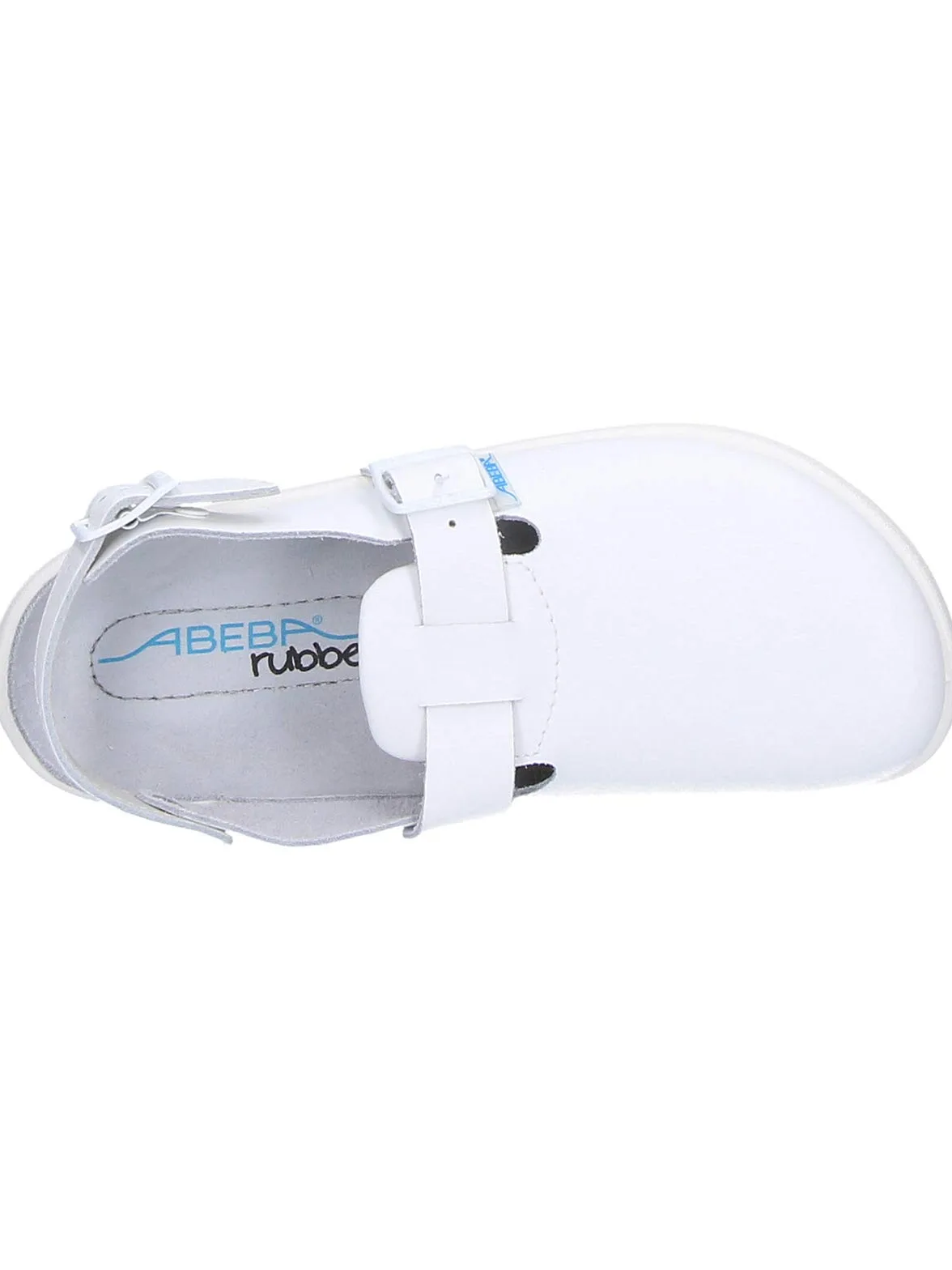 Abeba - Zuecos de Cuero para Hombre Blanco Blanco Blanco Blanco