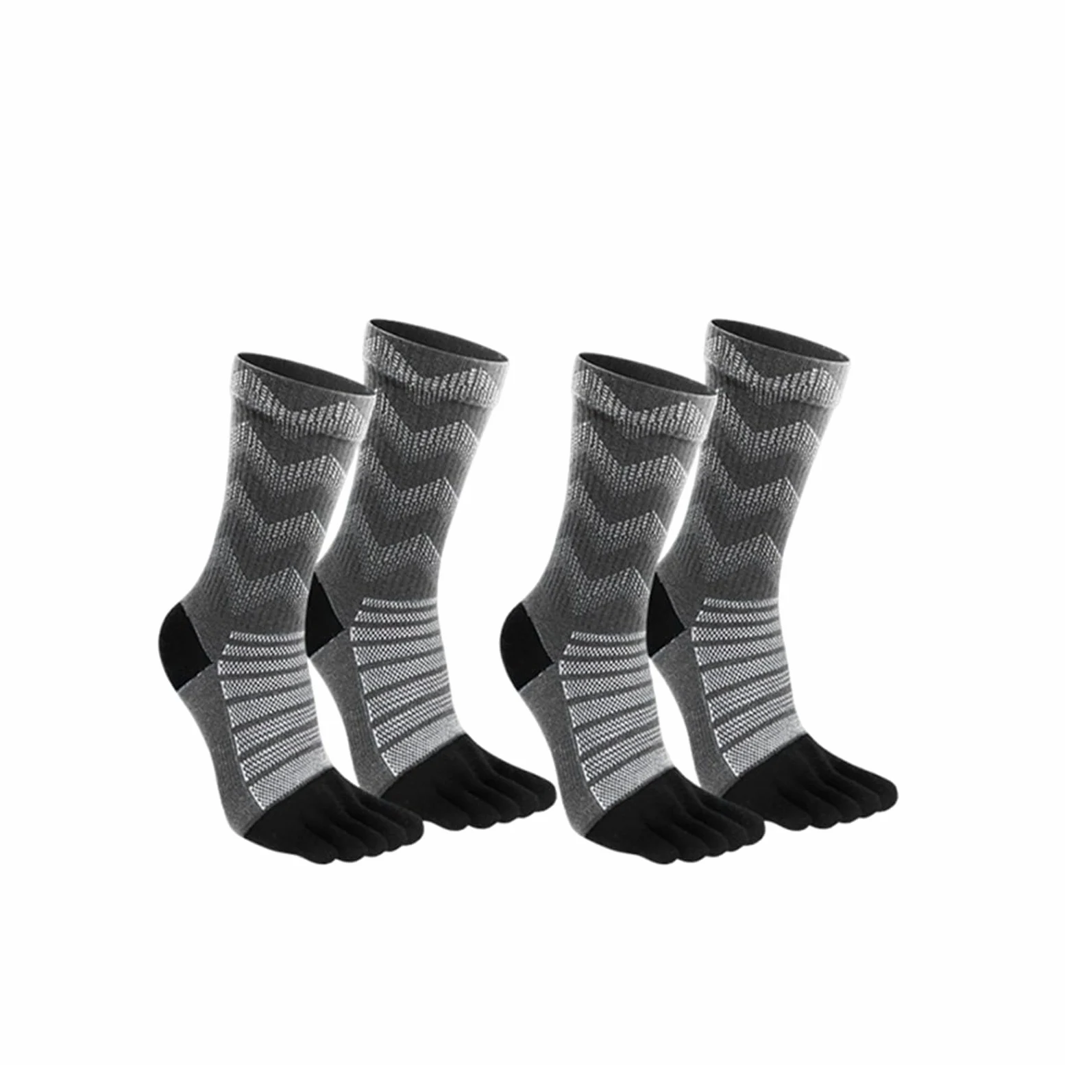 PantalóN Nieve Mujer Calcetines deportivos térmicos, cálidos, que absorben la humedad, transpirables, de secado rápido, for hombre y mujer(4 pairs grey,L)