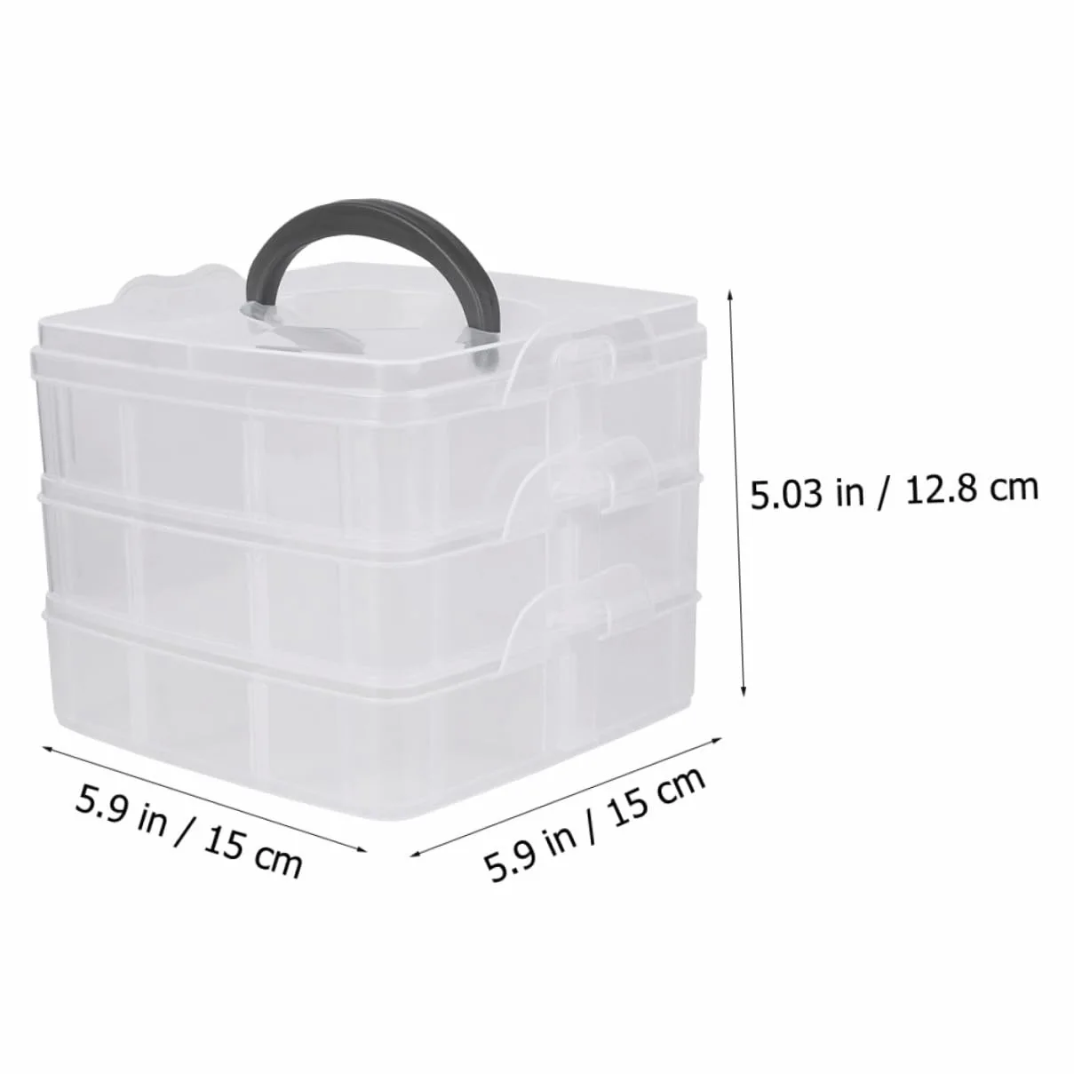Juego de 2 cajas de almacenamiento para maquillaje, organizador de accesorios, caja de almacenamiento creativa, cajas de herramientas de clasificación, acrílico transparente