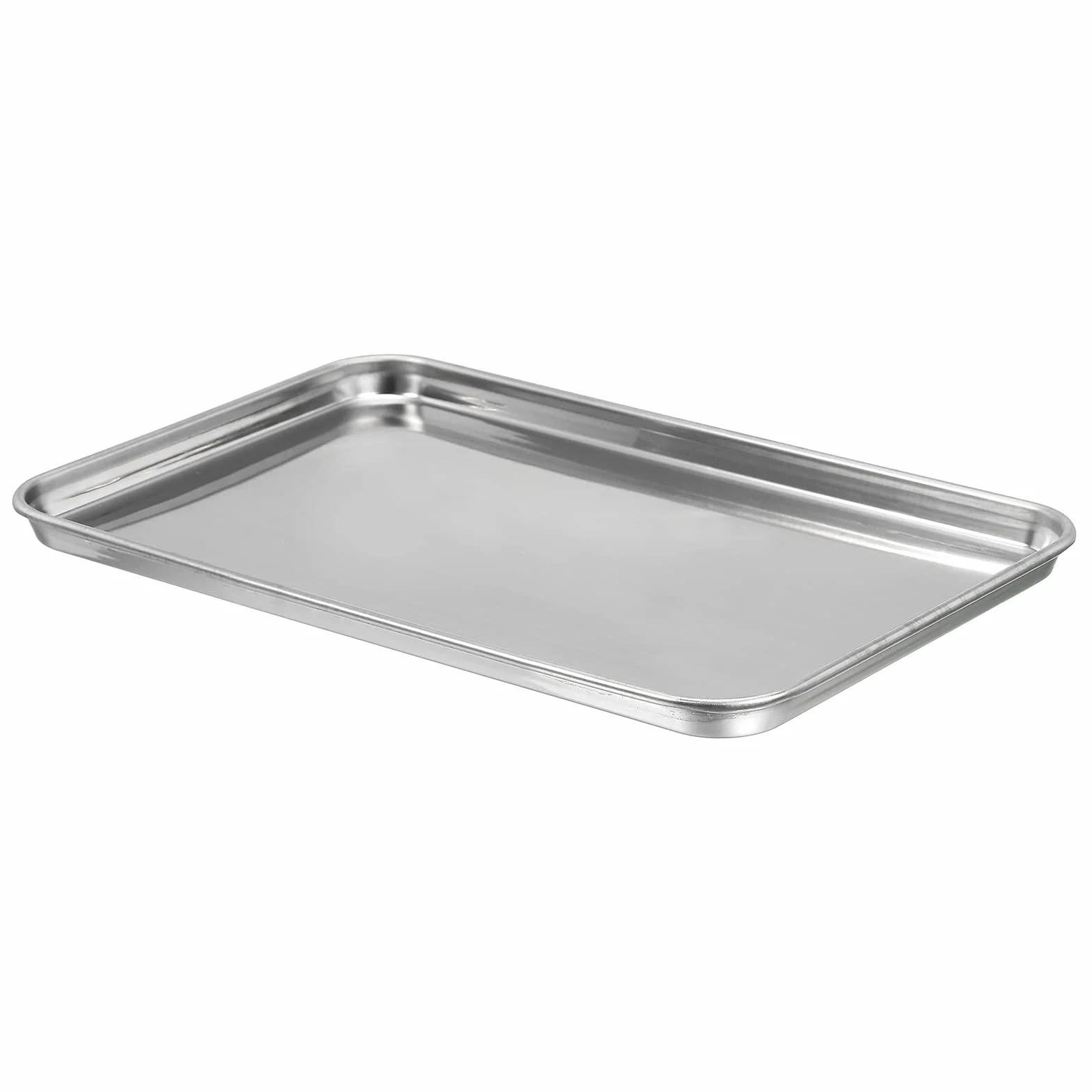 PATIKIL Bandeja de Acero Inoxidable 22,8x14,8cm Rectangular Laboratorio