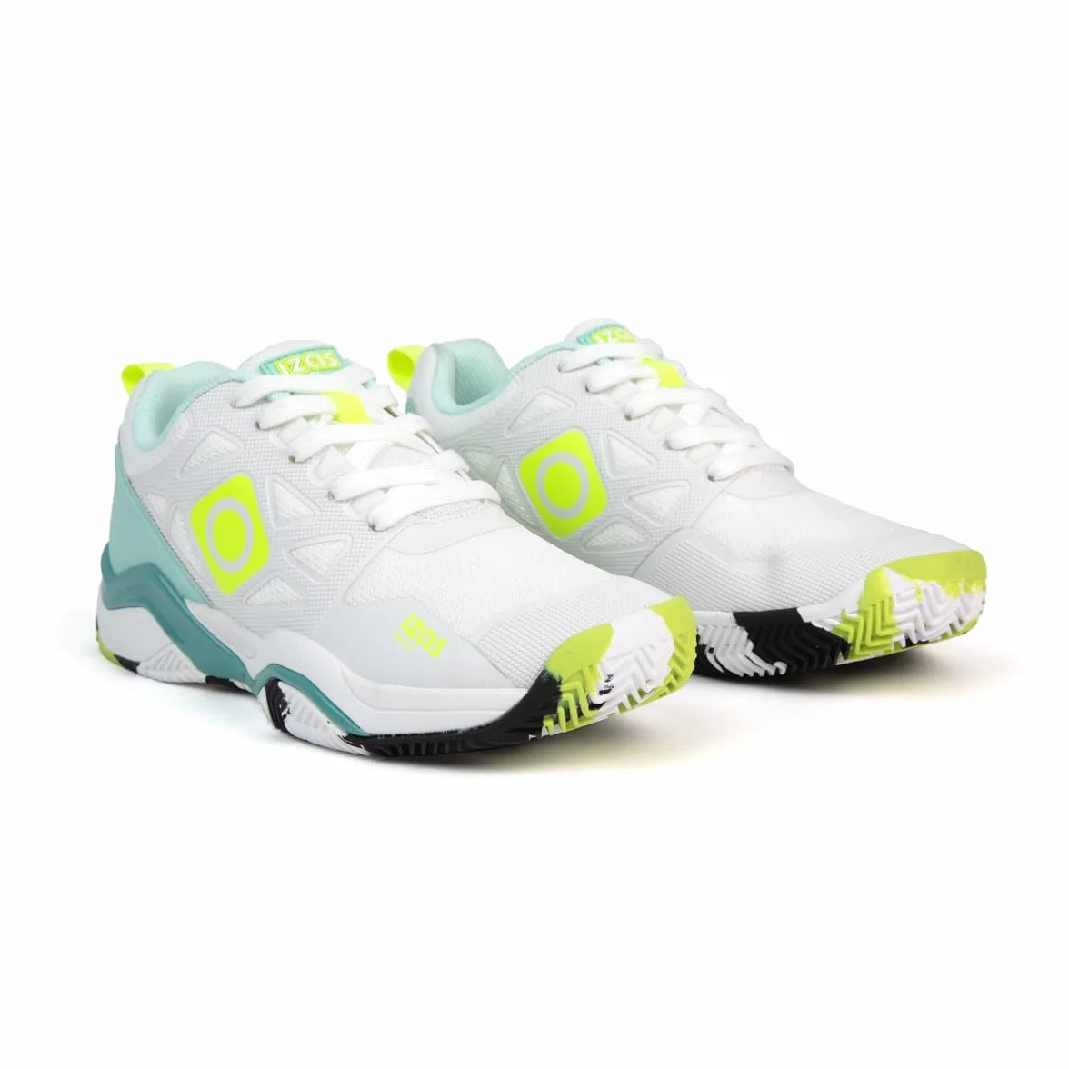 Zapatillas de Padel Hombre Mujer Cordones Suela Antideslizante Ligeras Transpirables Alto Rendimiento Unisex Blanco Negro Rosa