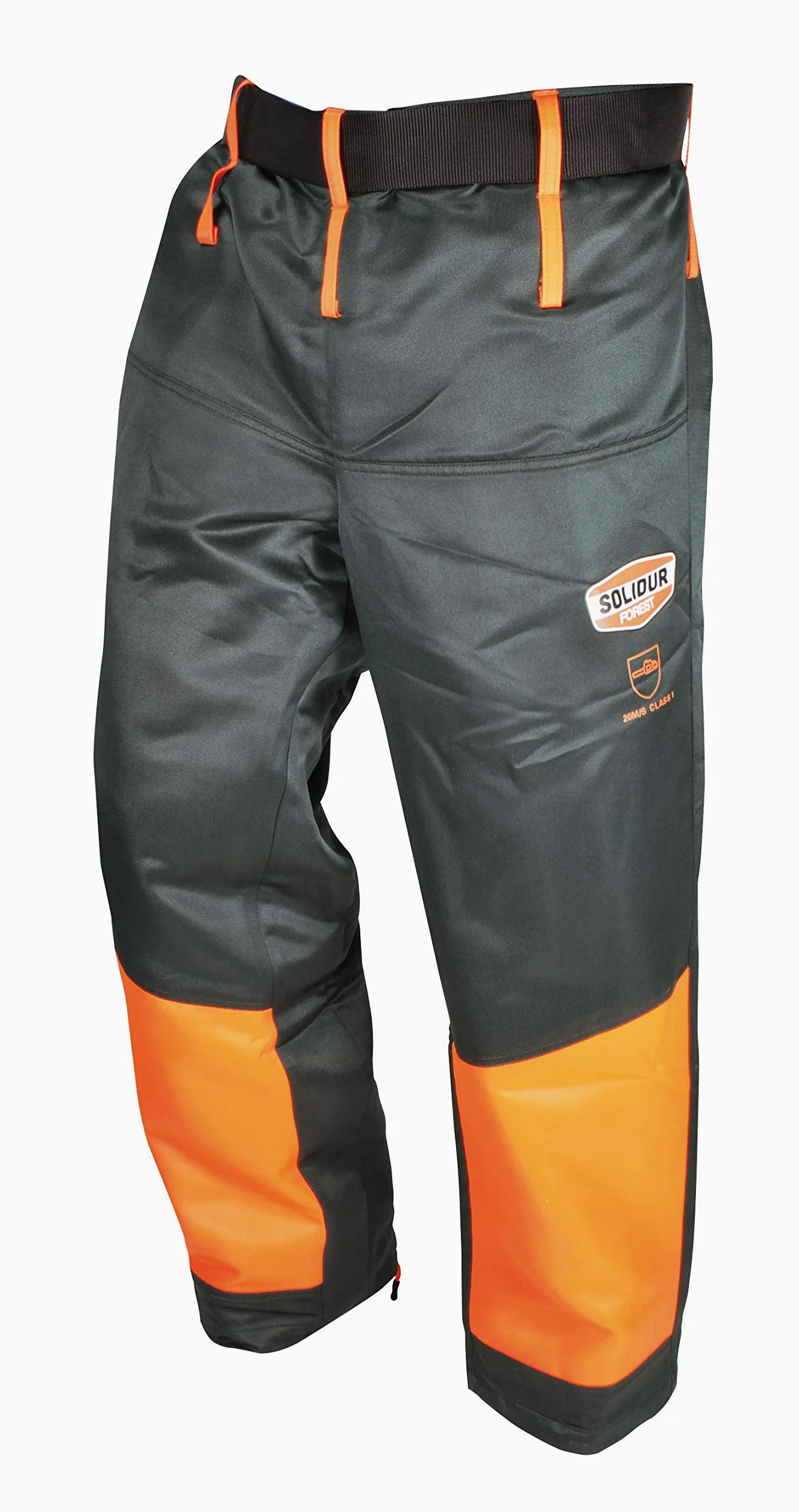 Solidur - Pantalón AUJA, Gris/Naranja, Talla única