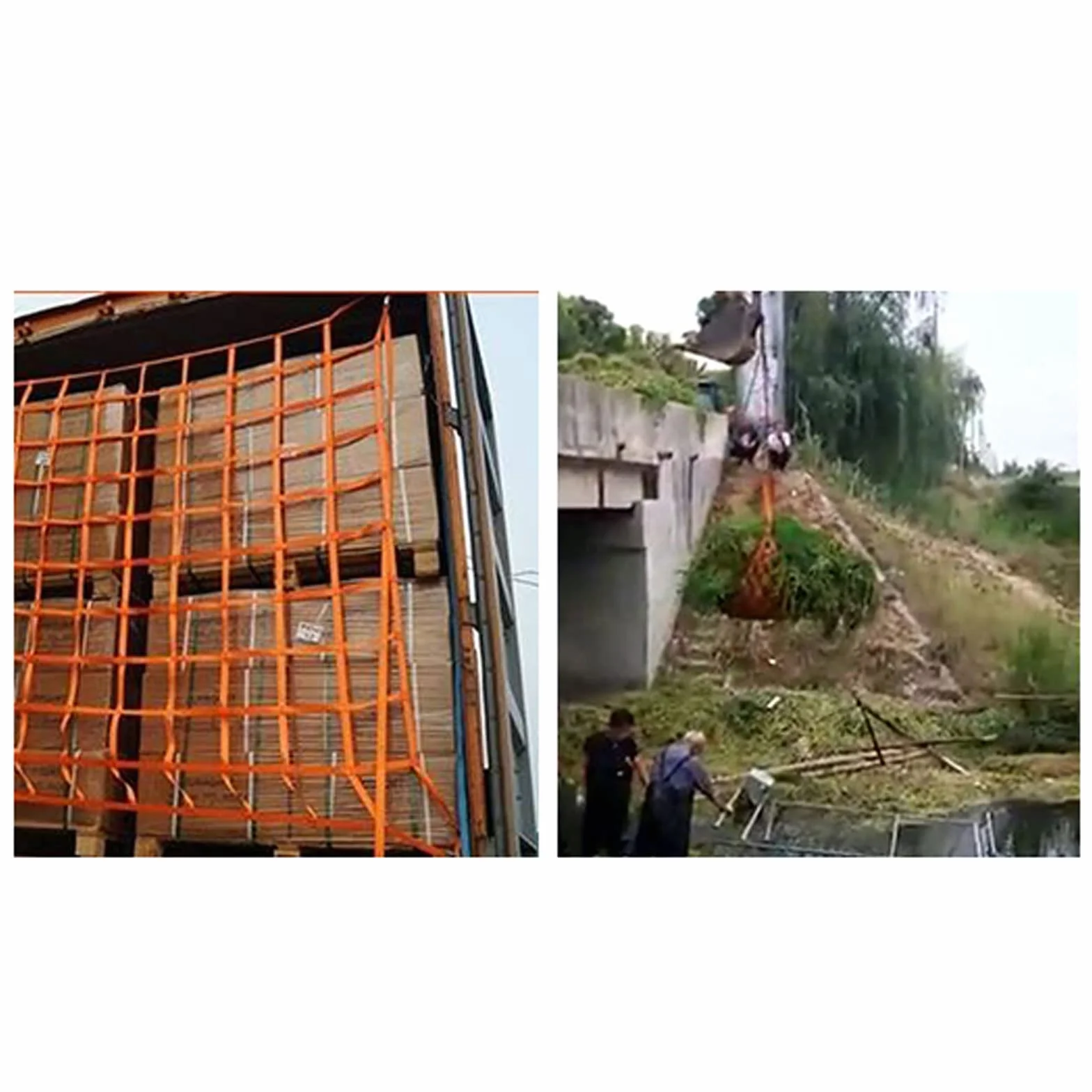 NIANTONG Red de Elevación de Eslingas de Poliéster Plano 1000kg