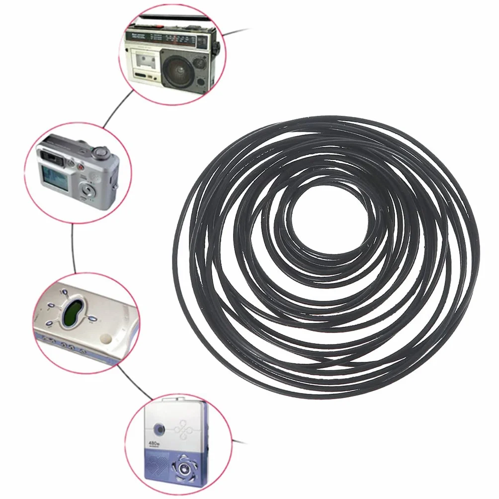 Goma de silicona banda polea transmisión motor redondo 1x1mm 20 unids DIY juguete módulo coche