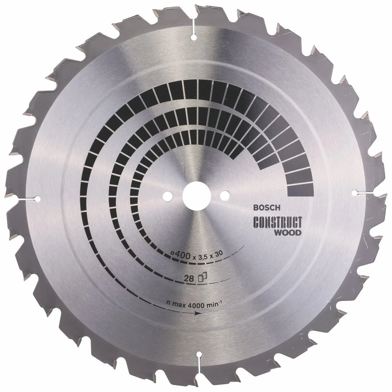 Bosch Hoja de sierra circular Construct Wood 400 x 30 x 3,5 mm 28
