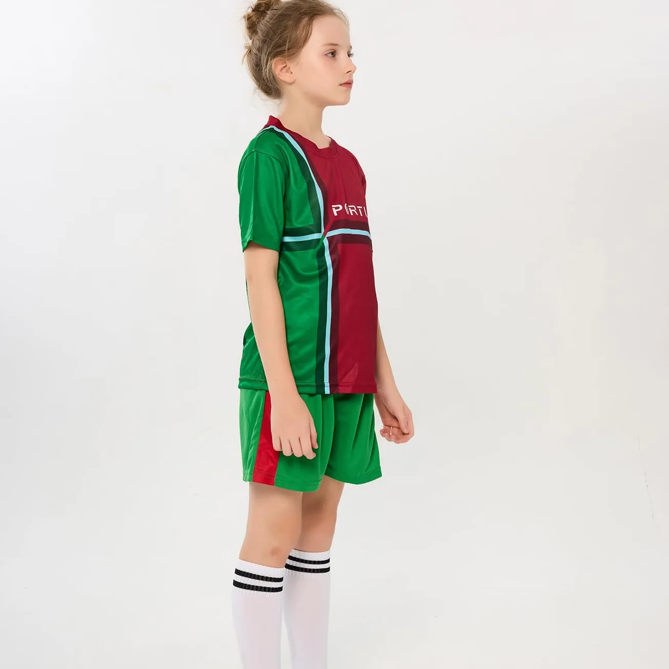 Camisetas de fútbol para niños y niñas, conjunto de uniformes de entrenamiento de fútbol de 4 a 16 años