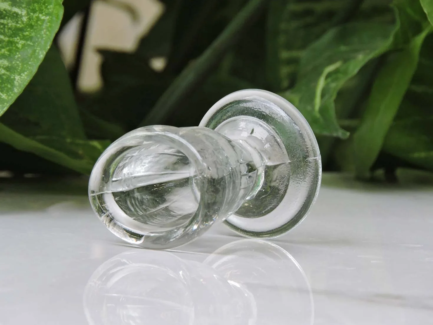 Taza de cristal para lavar los ojos con caja de regalo de terciopelo