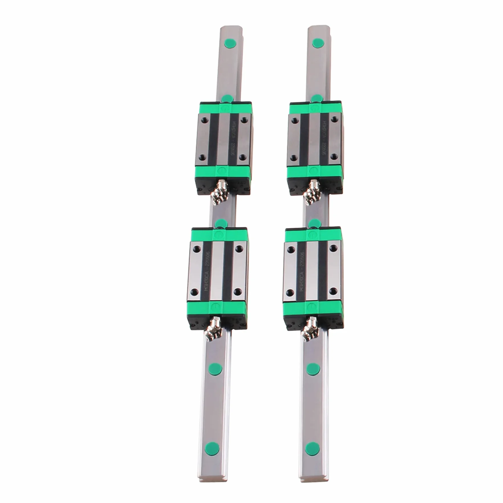 Guía lineal HGR20 2 piezas 400mm con 4 bloques deslizantes HGH20CA + tornillo M5 x 16 + protección C5 para CNC