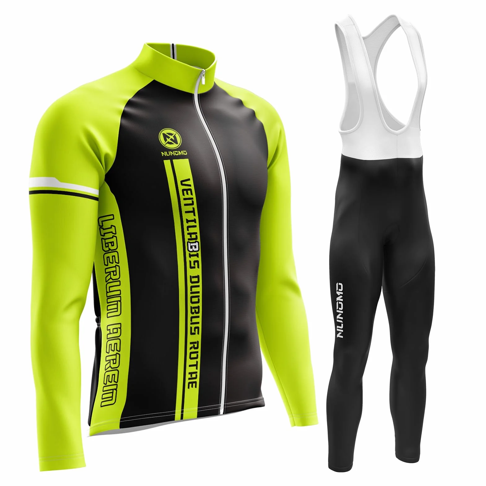 Culottes Bici 9D Gel Conjunto Ciclismo MTB Manga Larga Hombre Invierno