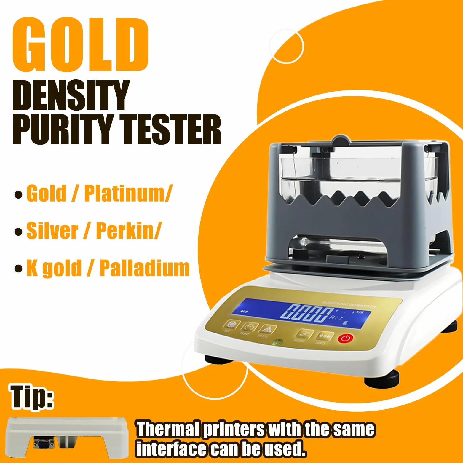 Probador electrónico de pureza de Oro, comprobador Digital de autenticidad de Metales Preciosos, medidor de pureza de Oro, densímetro para Laboratorios, joyerías y Bancos 300K