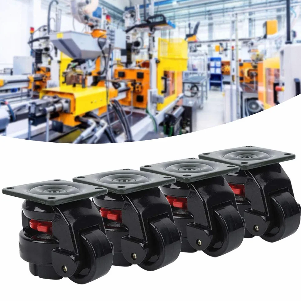 Ruedas Niveladoras GD-60F Bagima 4 Uds. Rueda de Ajuste de Nivel Industrial de Servicio Pesado 21x16x9