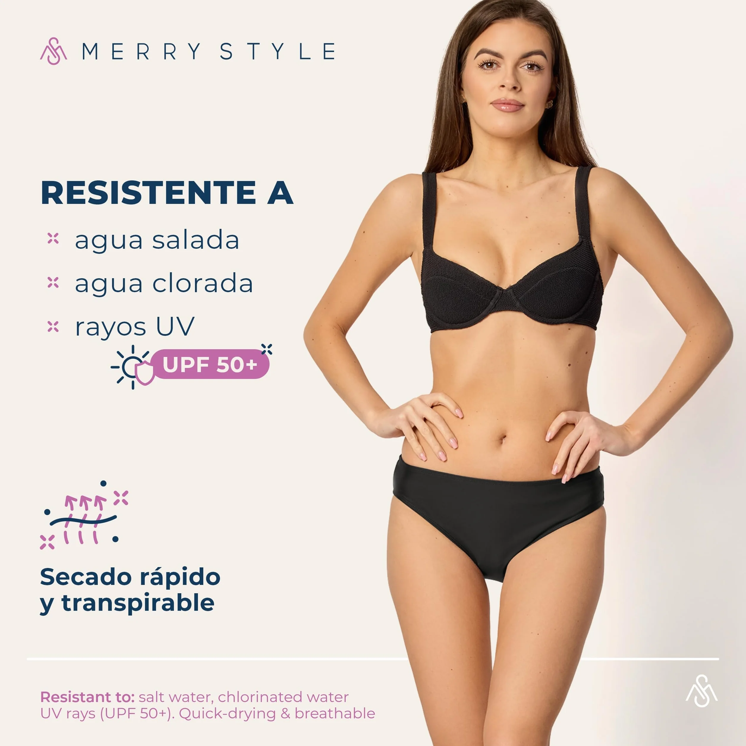 Merry Style Bragas para Mujer Braguitas de Bikini Parte de Abajo Bikini para Playa Piscina Trajes de Baño Bañadores Swimwear Mujer MSVR1