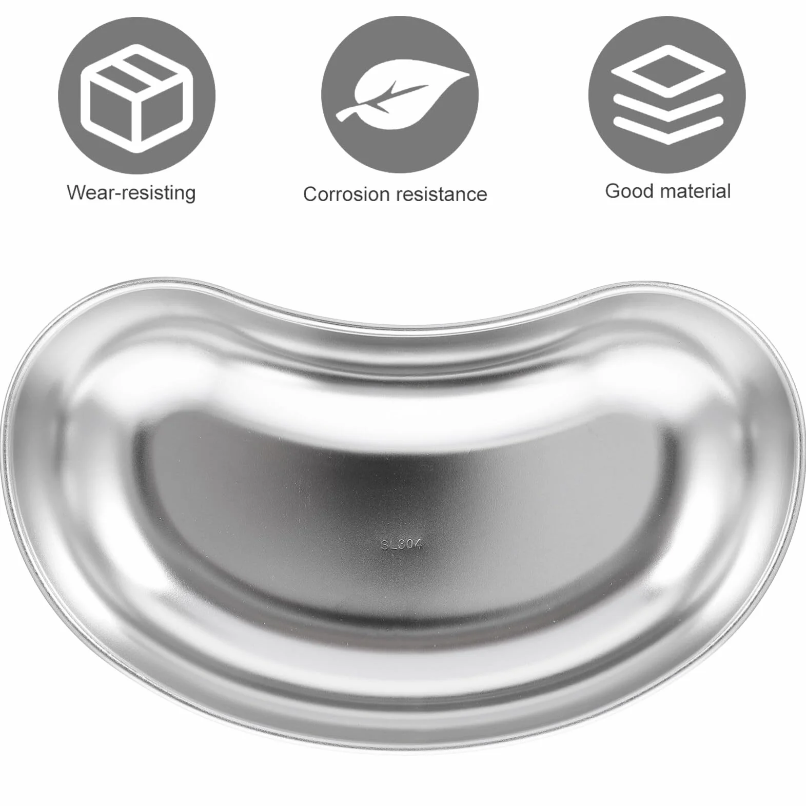 Bandeja de Acero Inoxidable para Riñonera Lavabo Emesis Instrumentos de Laboratorio Dental Quirúrgicas Médicas