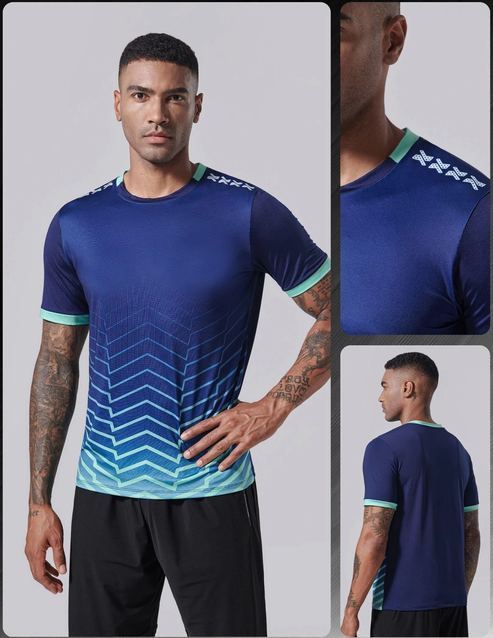 Liberty Imports Athletic Crew Neck Short Sleeve T Shirts Camiseta Hombre (Pack de 5)