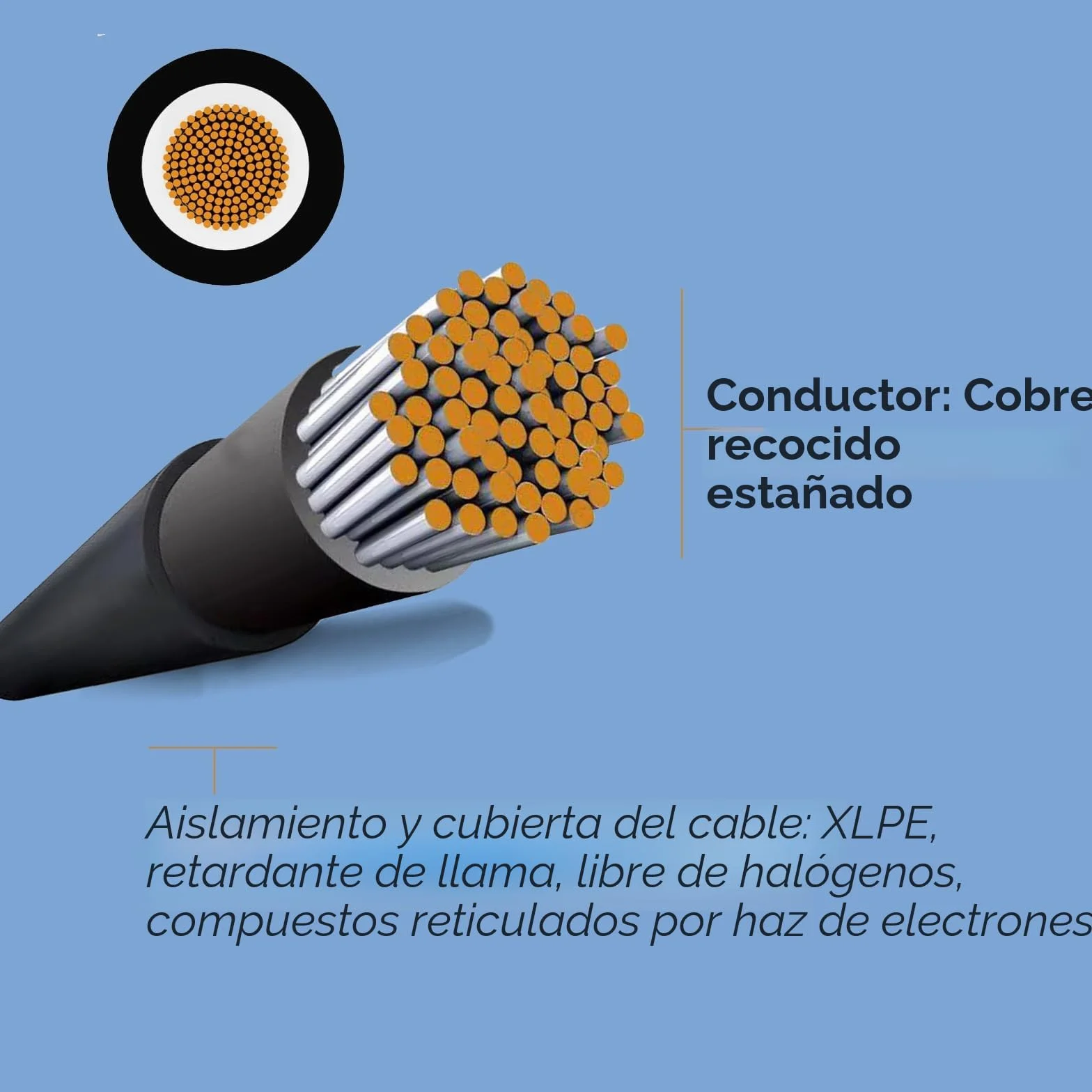 Solar cable de conexión 6mm² 5m módulo solar regulador de carga