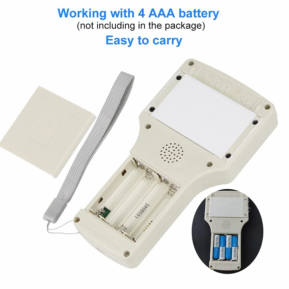 CIFY Copiadora Programadora de Tarjetas HID ID IC, Lector NFC, 10 Frecuencias 125 KHz 13,56 MHz RFID Access Writer Reader Duplicador, USB, 10 Tarjetas T5577 UID