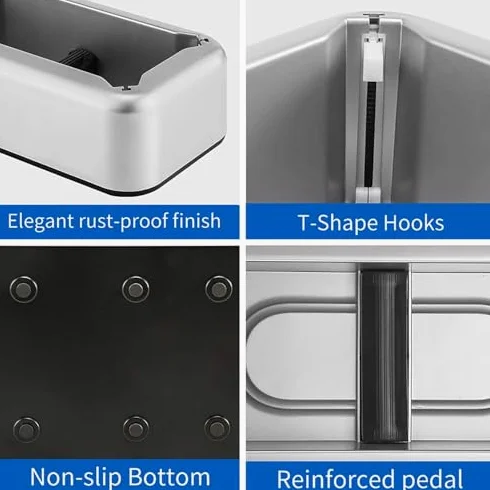 Dispensador de zapatos inteligente, dispensador automático de cubiertas de zapatos desechables con 200 cubrezapatos de plástico desechables, funda portátil para zapatos para el hogar, negocios, tienda