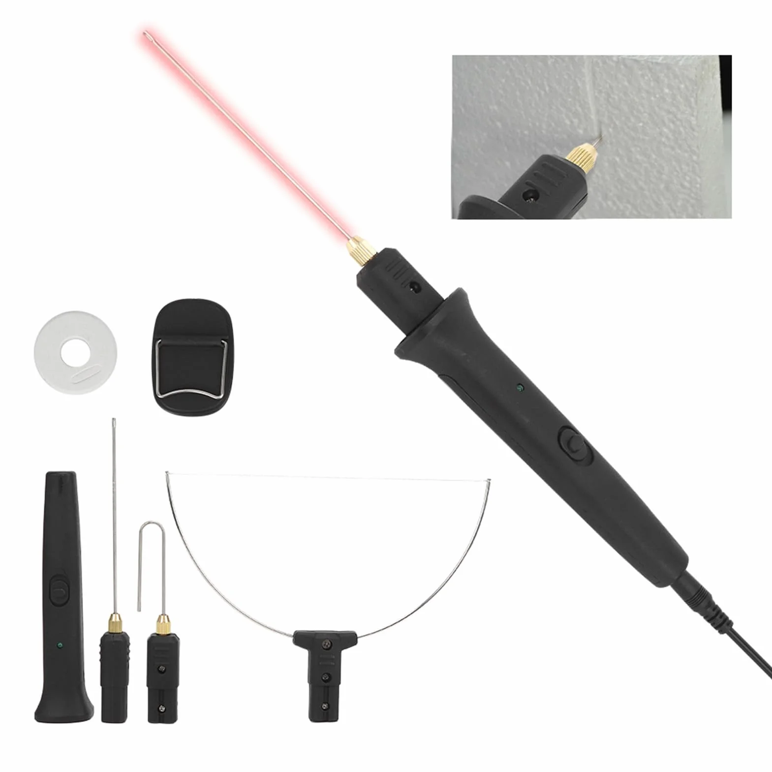 Pyhodi Cortador de Espuma 3 en 1, Máquina de Corte Eléctrica 18 W, Kit de Herramientas de Pluma