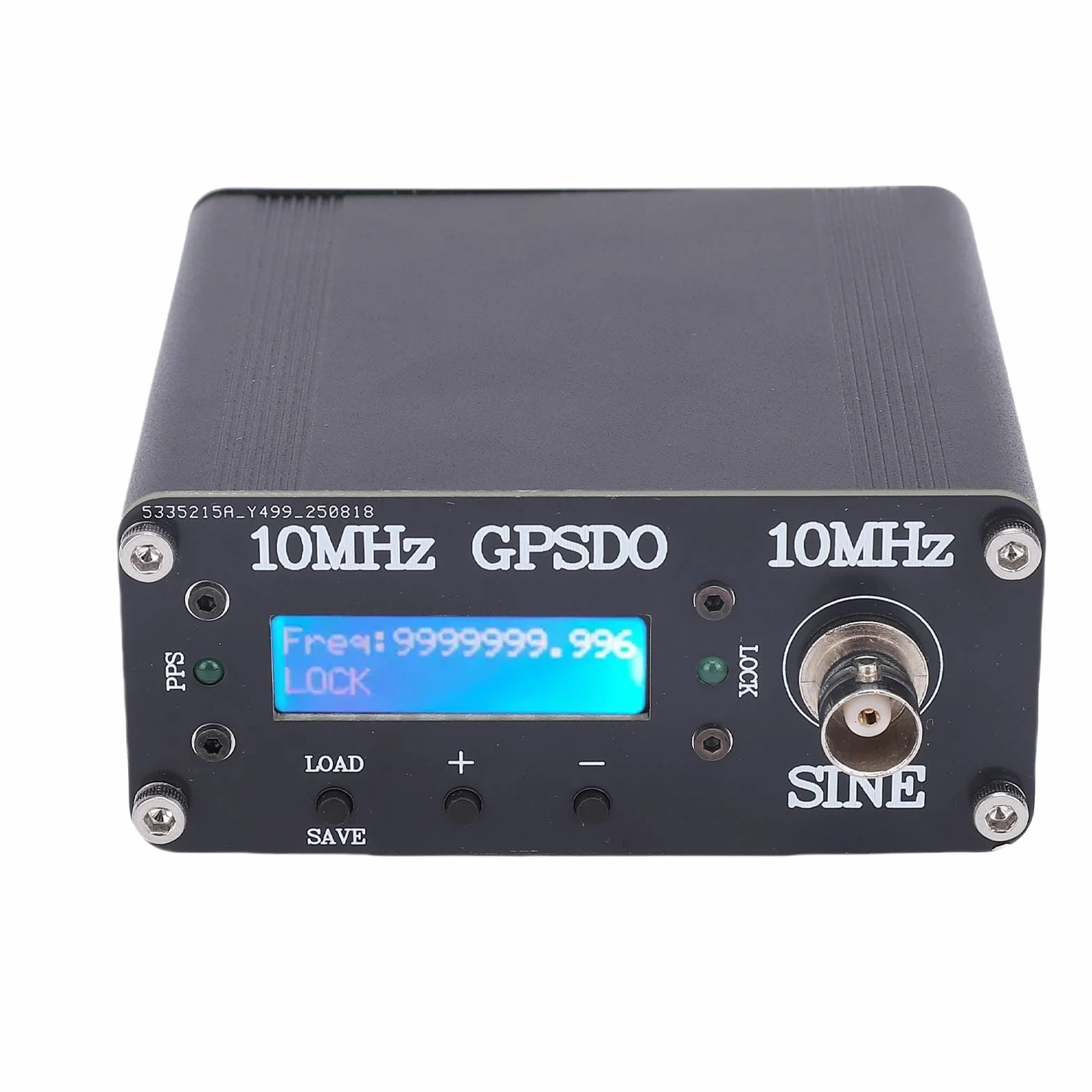 Jectse Oscilador Disciplinado GPS Portátil, Reloj GPSDO OCXO 10MHz Fuente de Señal Salida Cuadrada DC12V