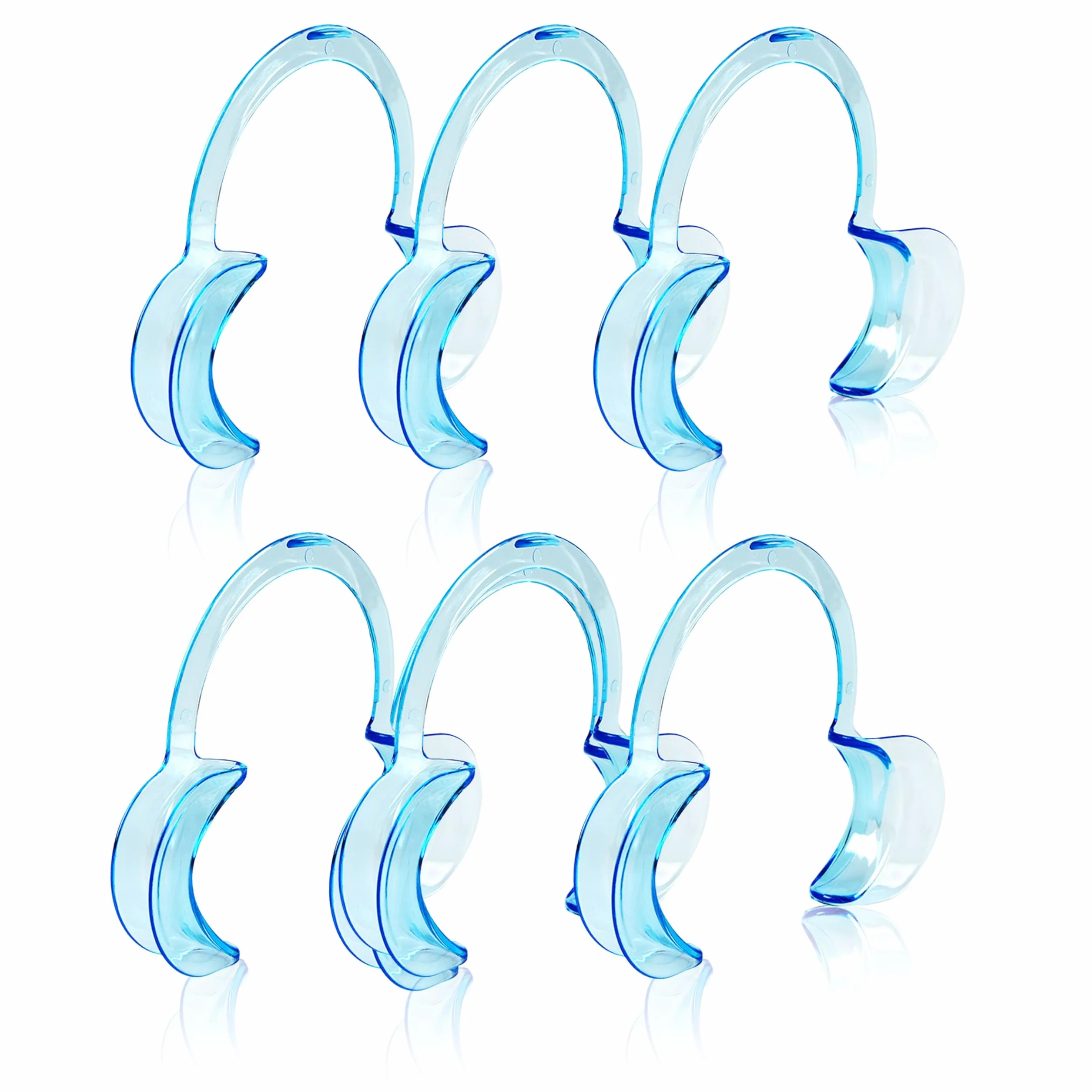 Retractor dental en forma de C para adultos pack de 6 abre bocas separadores de mejillas y labios material de grado médico reutilizables esterilizables