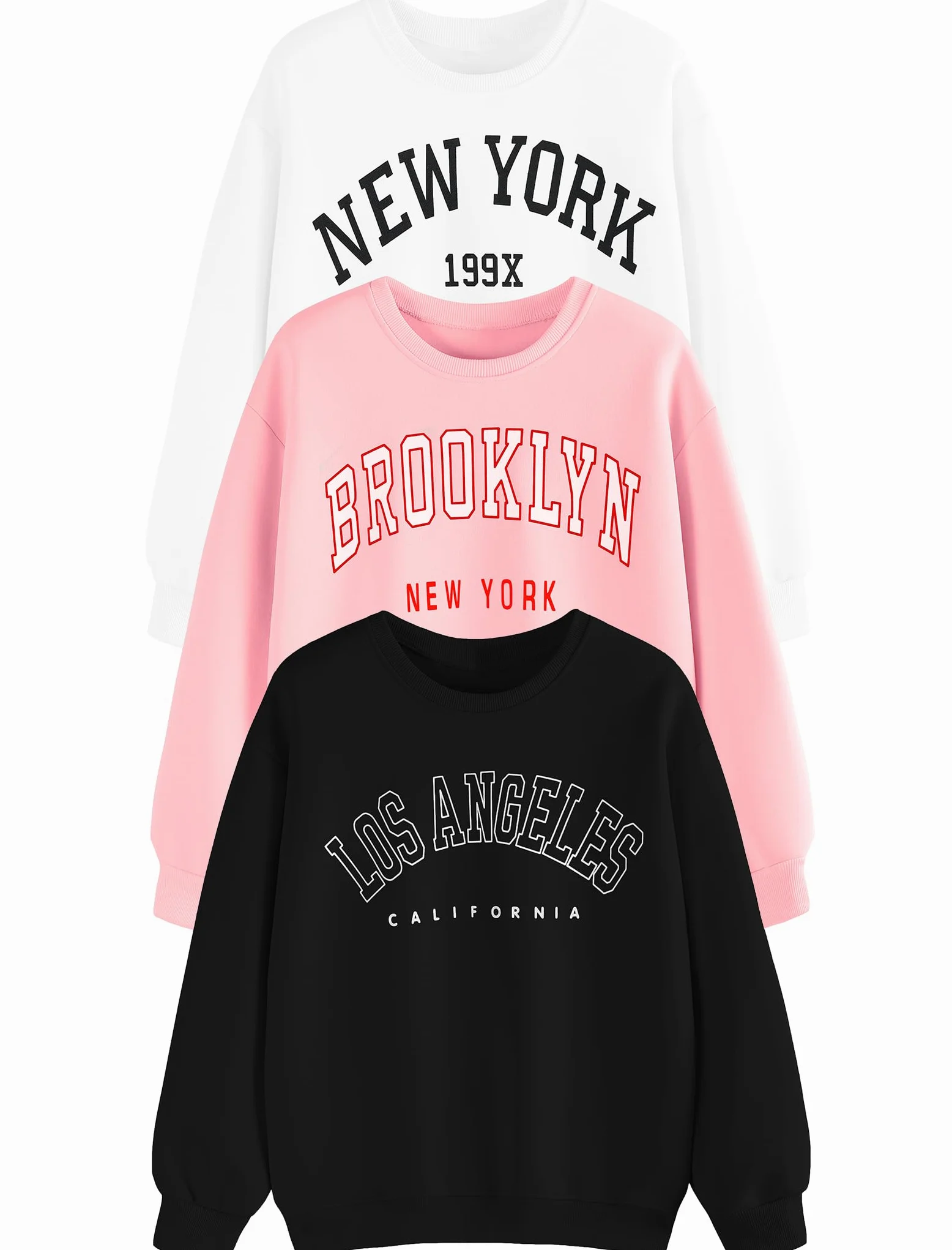 EXARUS Sudadera con capucha para niñas, de gran tamaño, con estampado de letras, cuello redondo, manga larga, casual, para la escuela