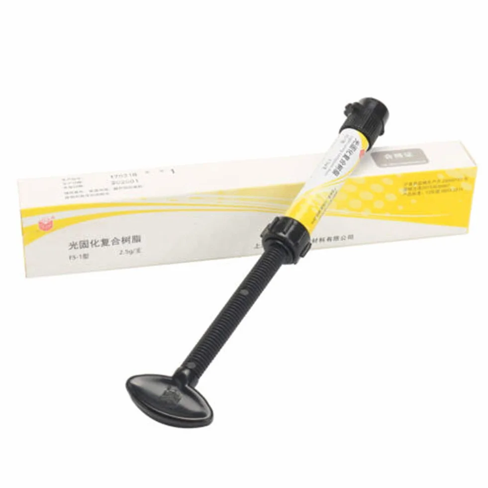 Compuesto de resina dental micro híbrido 2,5 g amarillo claro A1