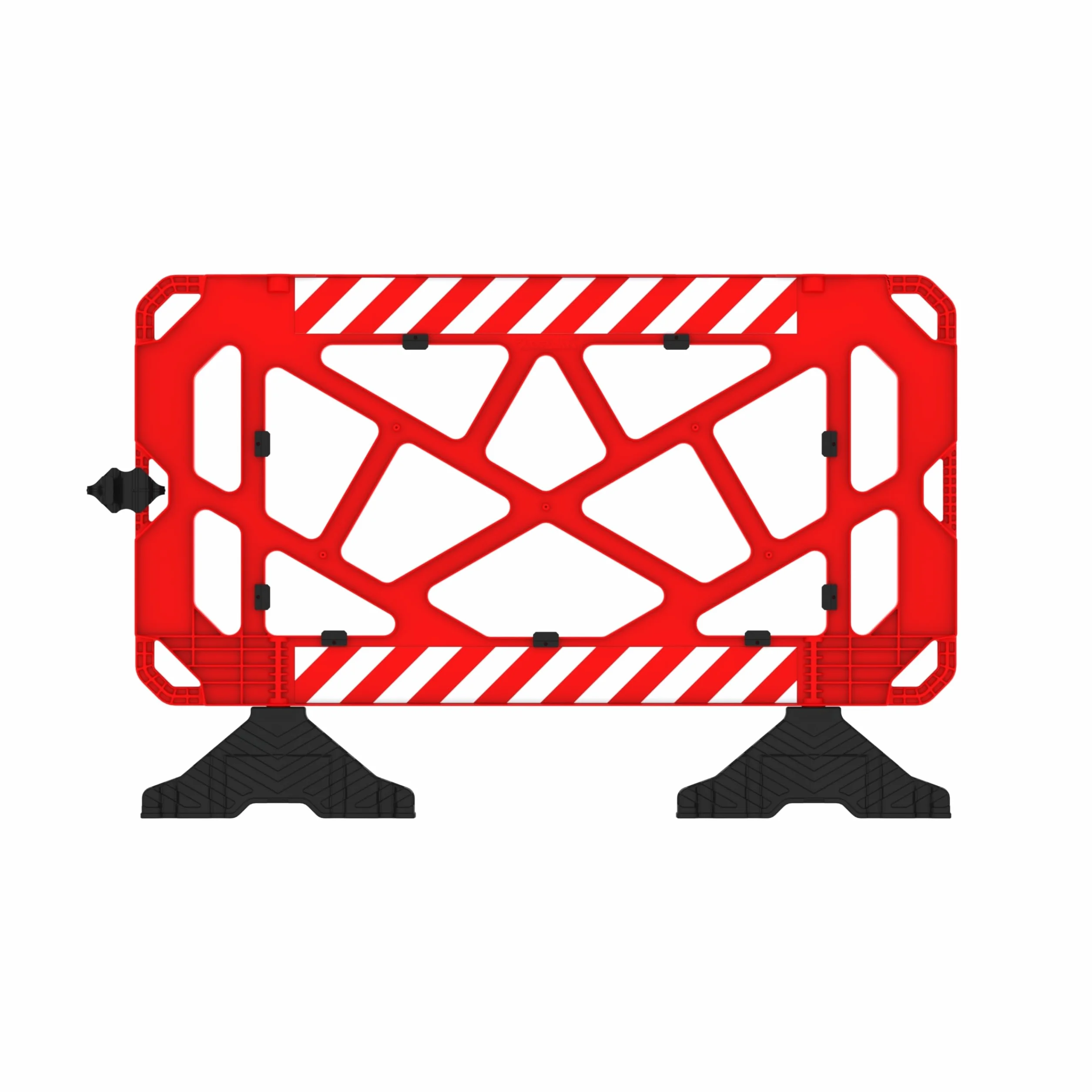 Valla de Obra Peatonal de Plástico 150 cm Rojo 1 Unidad