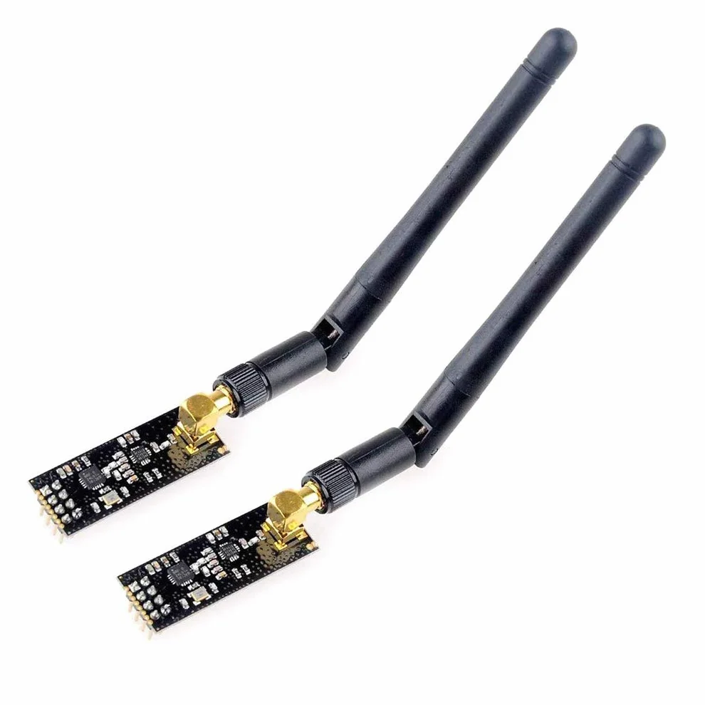 Hailege NRF24L01 PA LNA Transceptor RF Módulo 2.4G 1100m con antena SMA