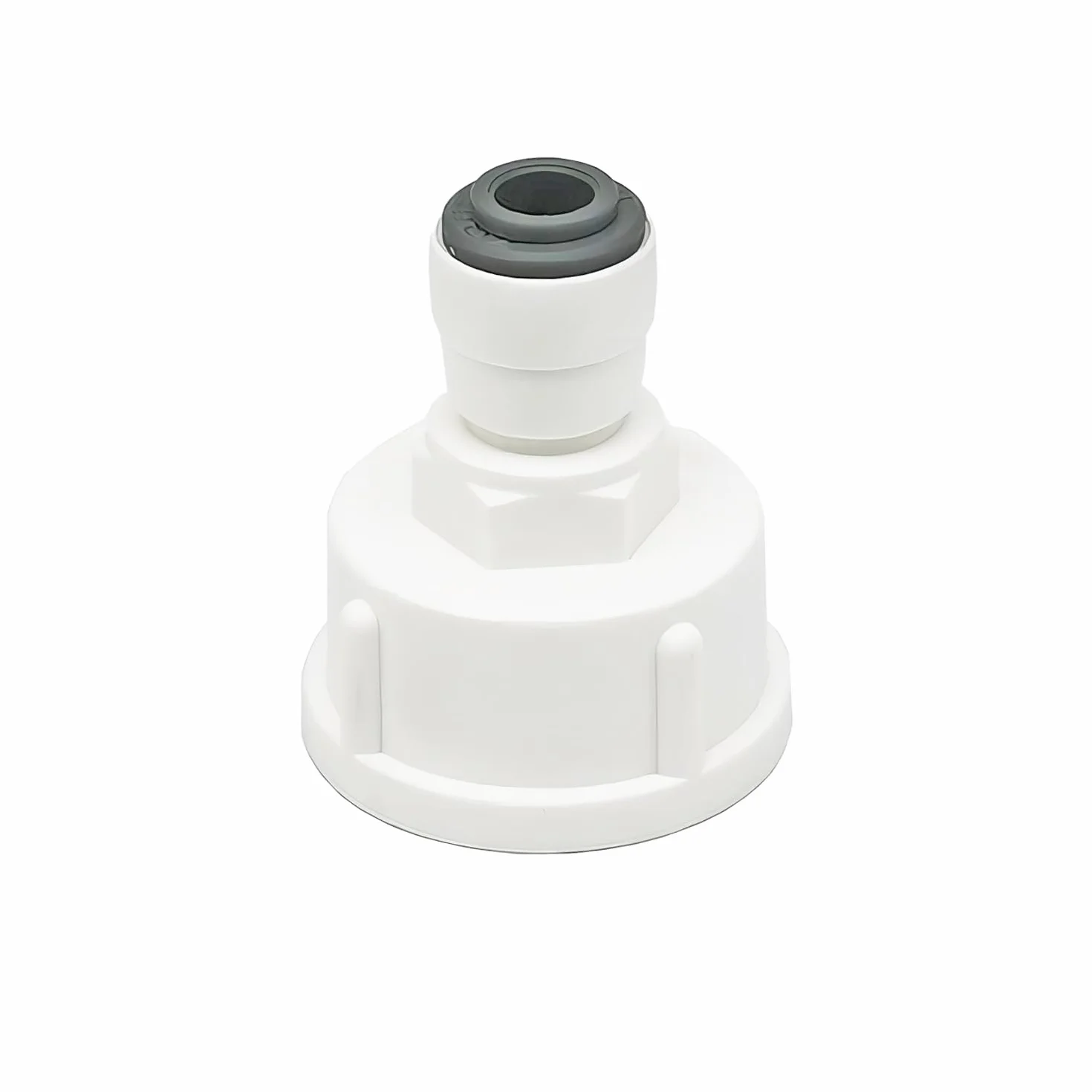 Qrity Adaptador Ósmosis Inversa 1/4" a 3/4" Rosca Hembra Doble Junta
