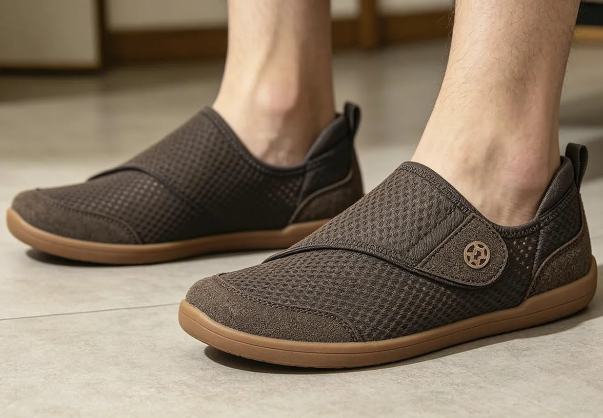 Zapatos Diabeticos para Mujer Hombre Extra Anchas Transpirables Ligero Antideslizante Ajustable Cómodo ortopédicos Zapatillas para Caminar Calzado Edema Artritis Ancianos Persona Mayor