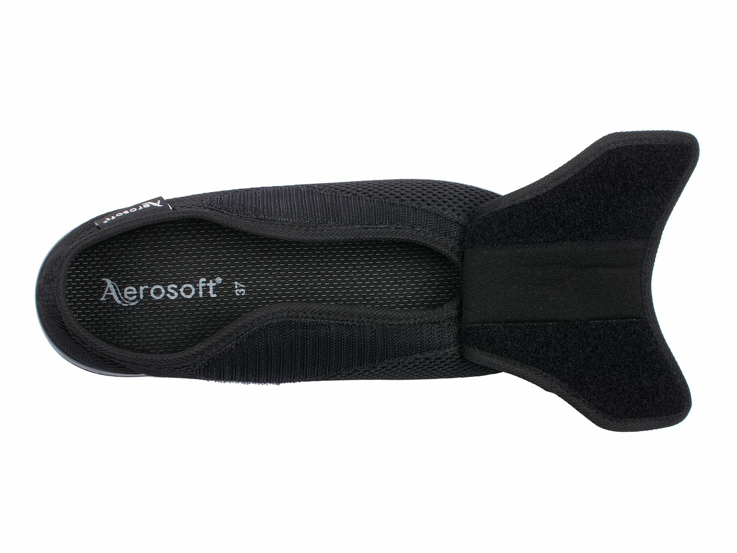 Aerosoft Stretch 17 – Zapato de Salud cómodo con Cierres Ajustables, Ancho G–H, Antideslizante