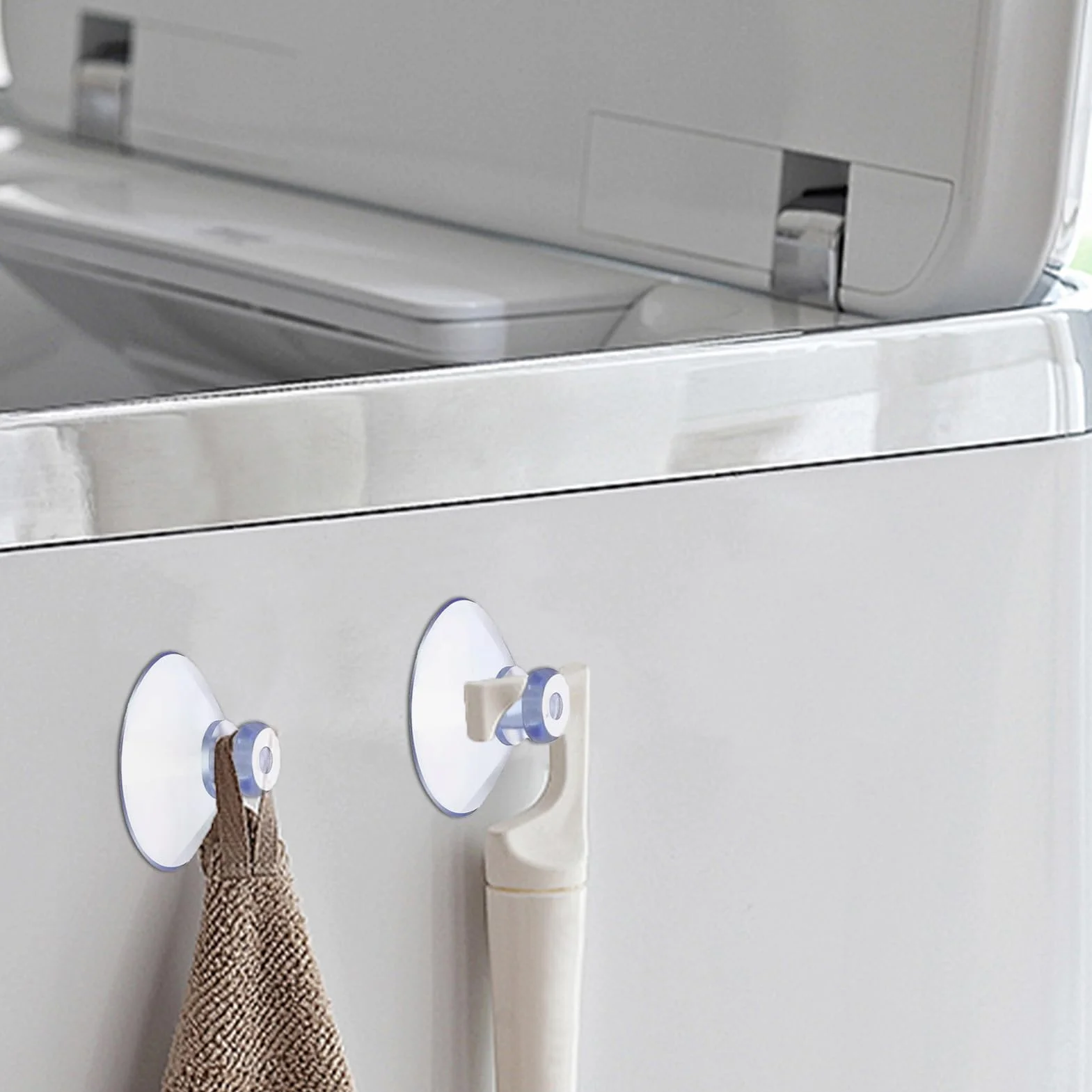Ventosas Transparentes de PVC 30mm 10 Piezas para Cristal Baño Armario