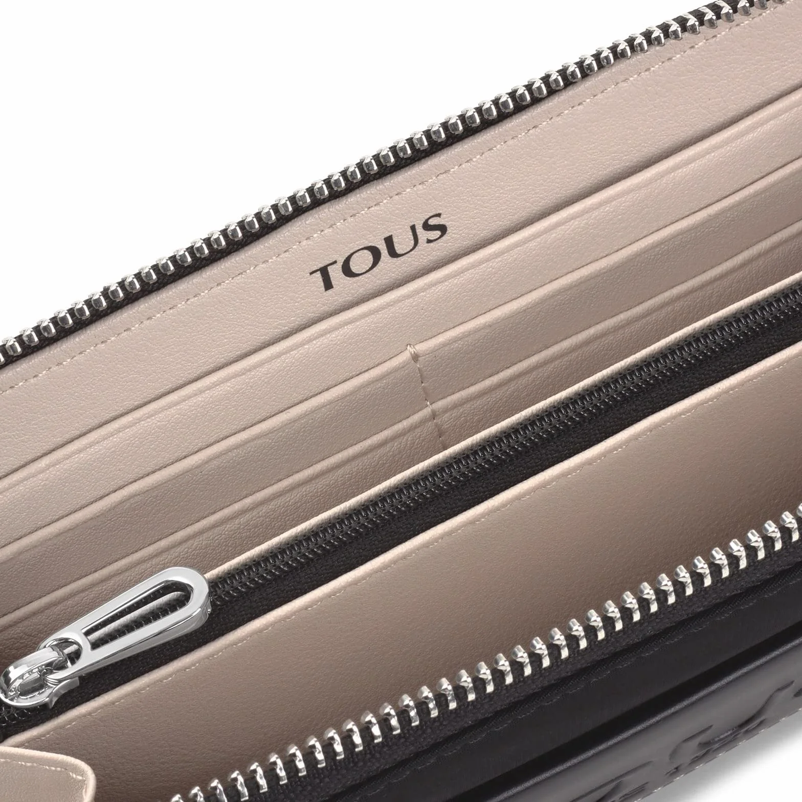 TOUS Billetera mediana negro, Para Mujer, Colección Empire Soft