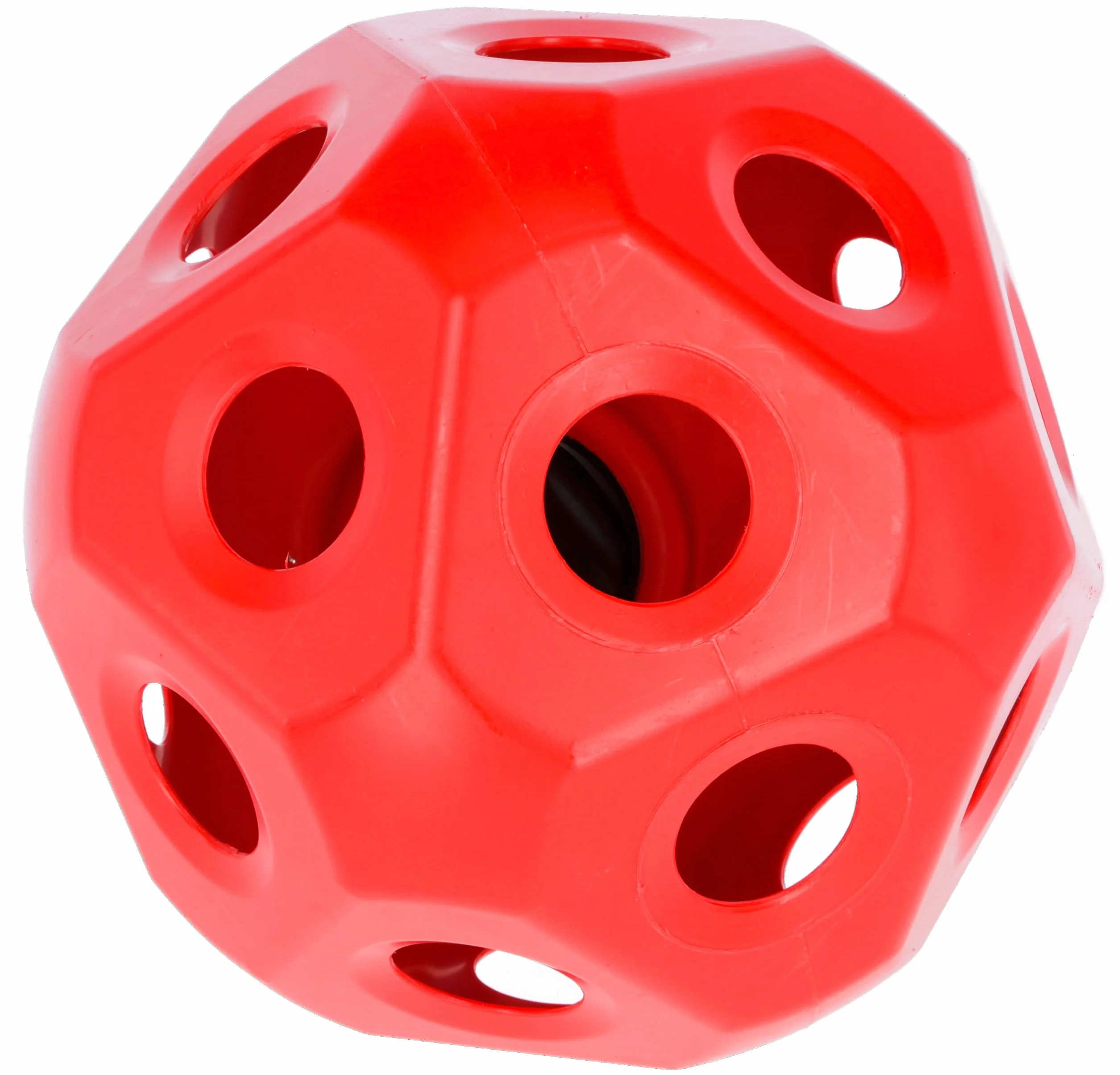 Kerbl Pelota de alimentación roja Ø40 cm rellenable para caballos y terneros
