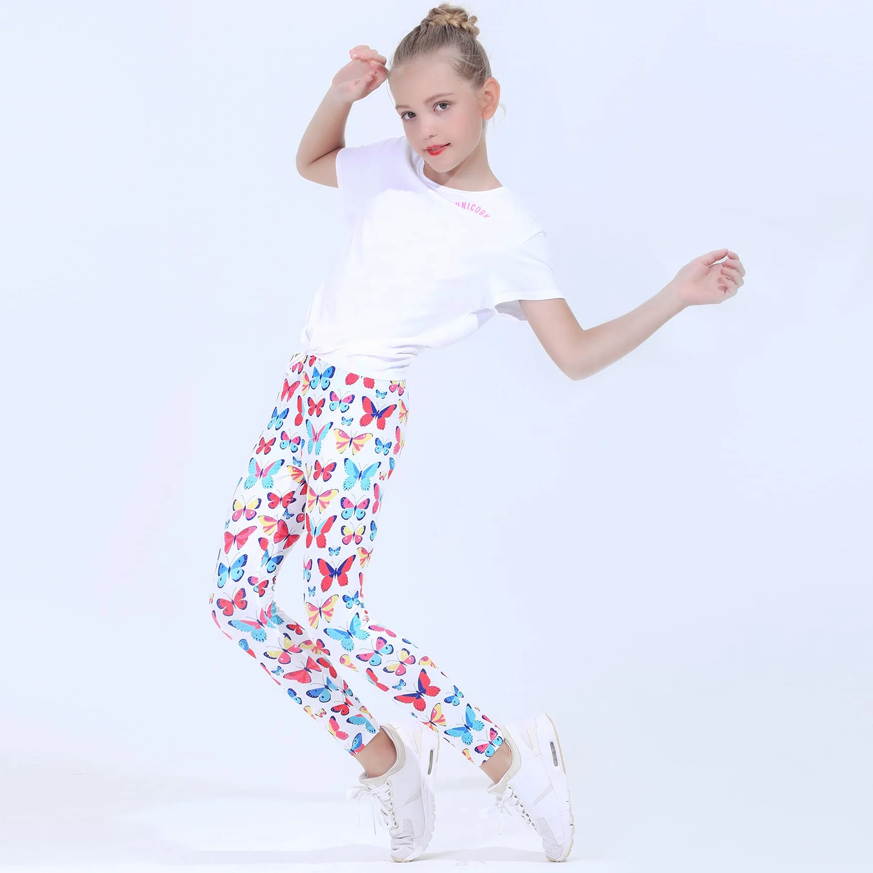 Quedoris - Leggings de Yoga para niña (3 a 13 años)