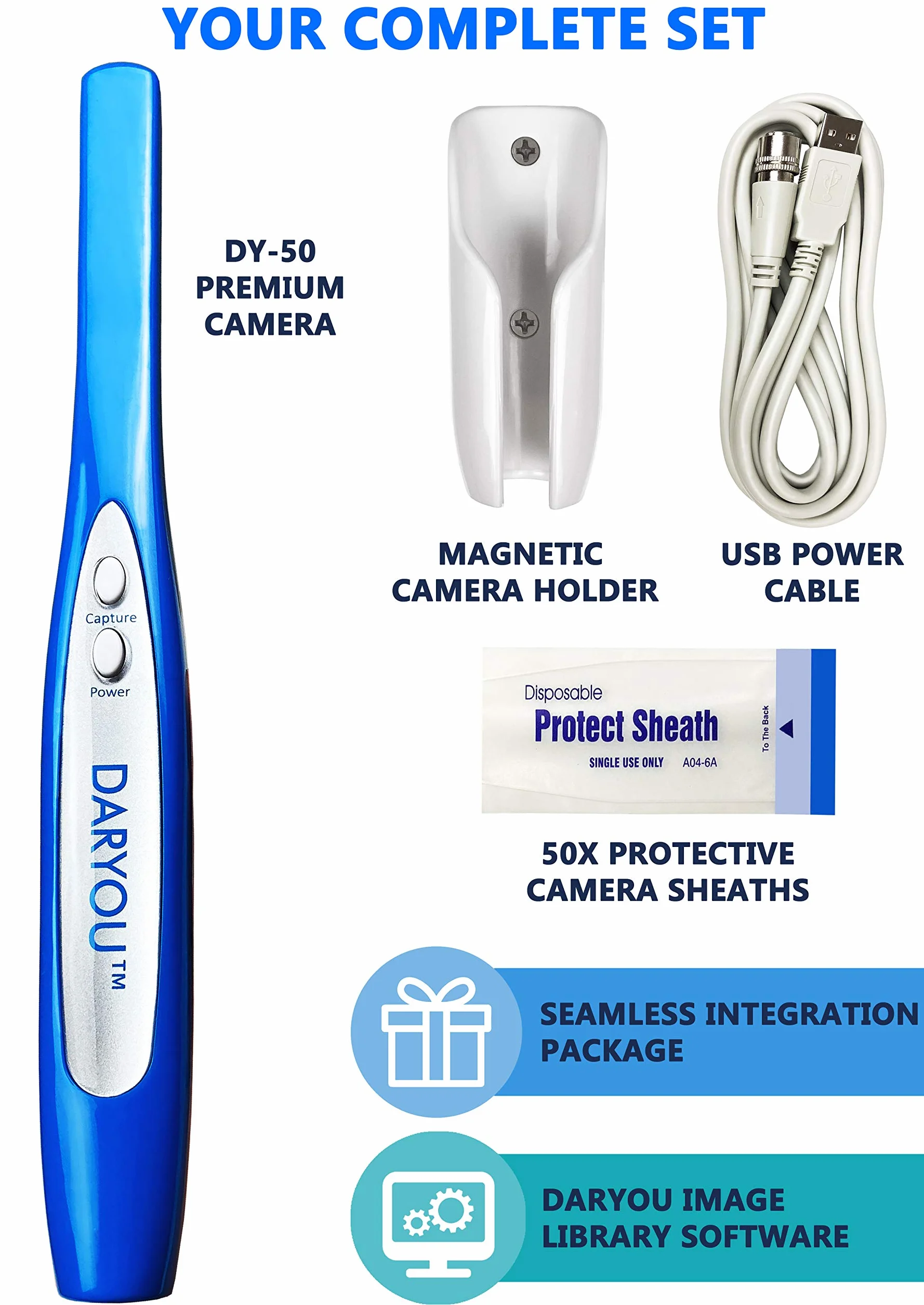 Cámara dental intraoral DY-50 compatible con Examine Pro Logosu DBSwin Vixwin Eaglesoft Dexis