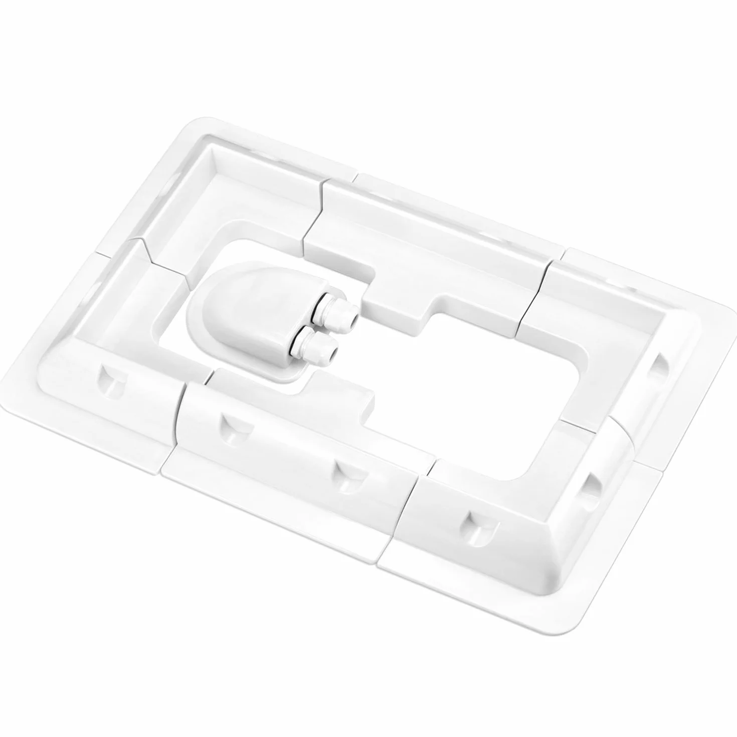 QWORK Soportes de montaje para paneles solares 7 piezas sin taladros