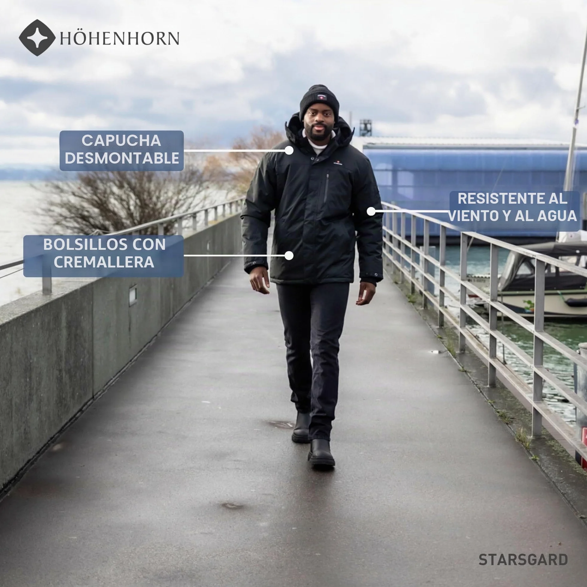 Höhenhorn Starsgard - Chaqueta de invierno para hombre, impermeable, transpirable
