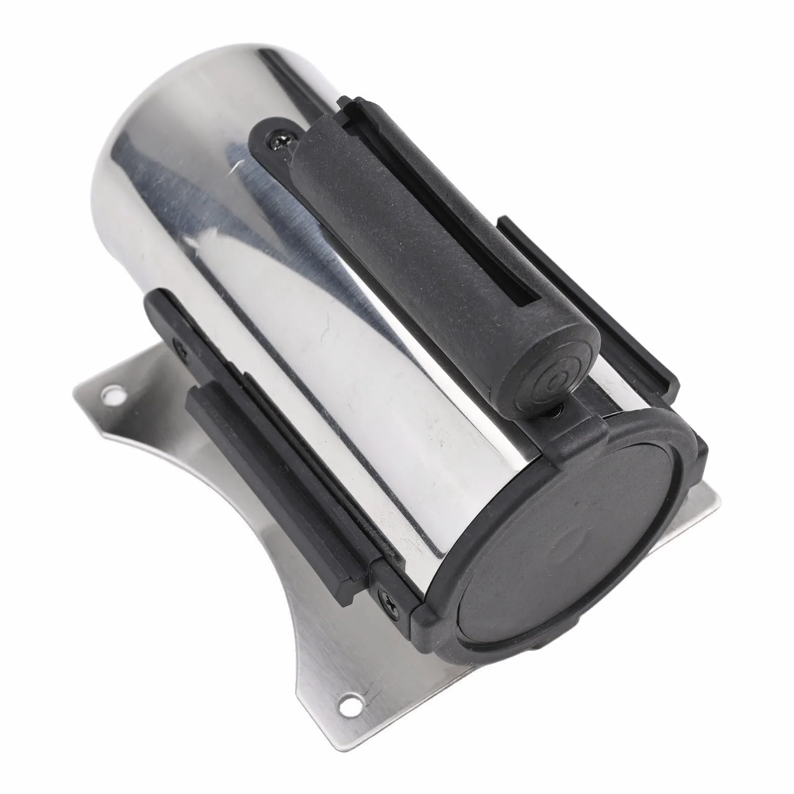 Barrera retráctil de pared 2 m negro