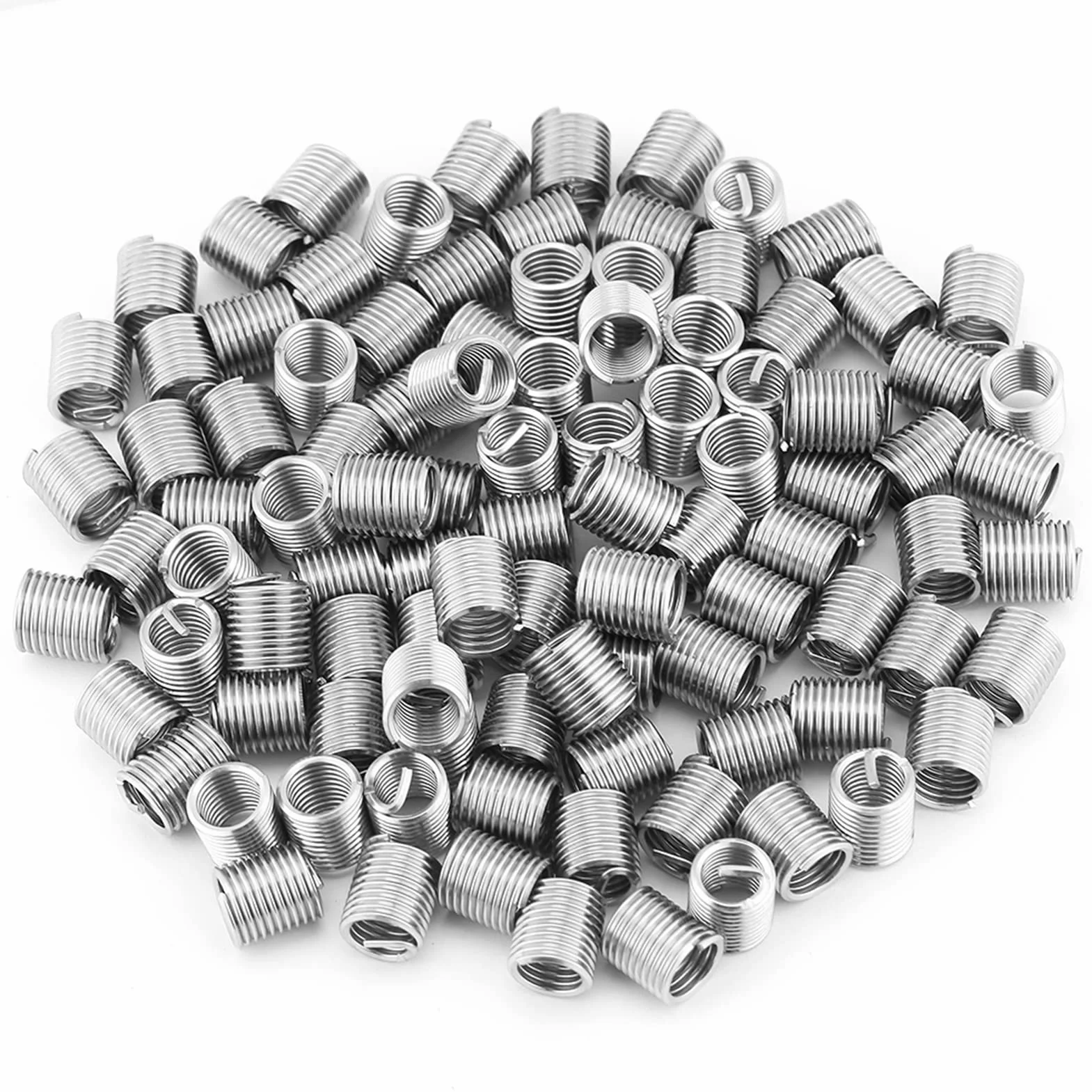 Helicoil M8 X 1,25 Acero Inoxidable 304 100 Piezas Inserto de Rosca Helicoidal 2D Longitud