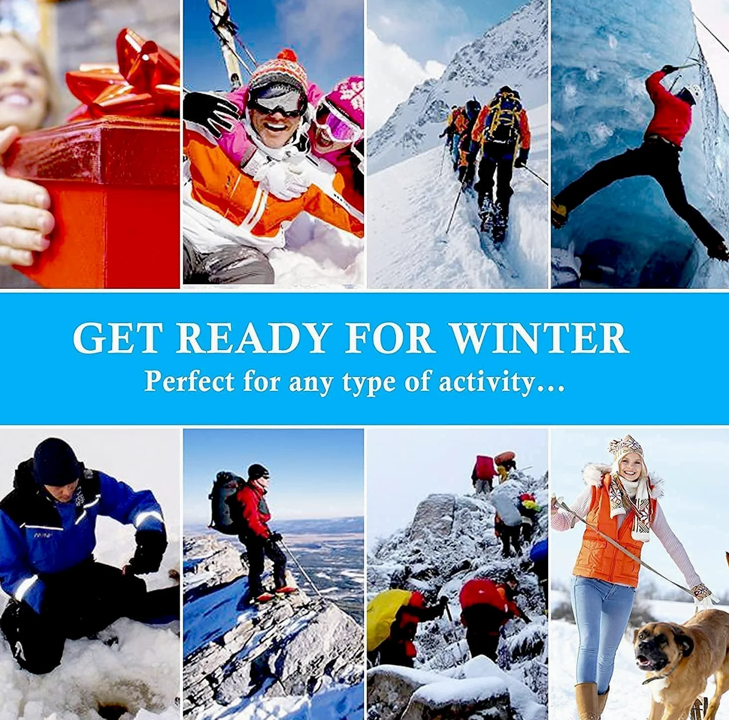 SBTXHJWCGLD Guantes térmicos eléctricos Guantes térmicos a batería, Pantalla táctil Impermeable con Aislamiento térmico para Deportes de Invierno al Aire Libre Escalada Senderismo Calentador d