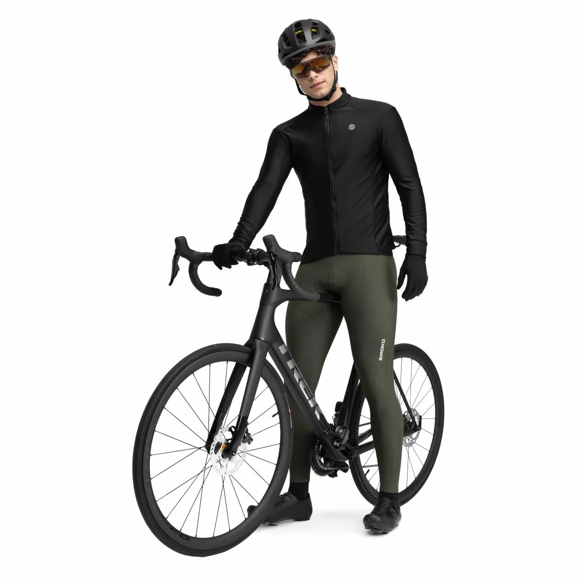 SIROKO - Chaqueta de Ciclismo J1 Furkapass - L - Negro